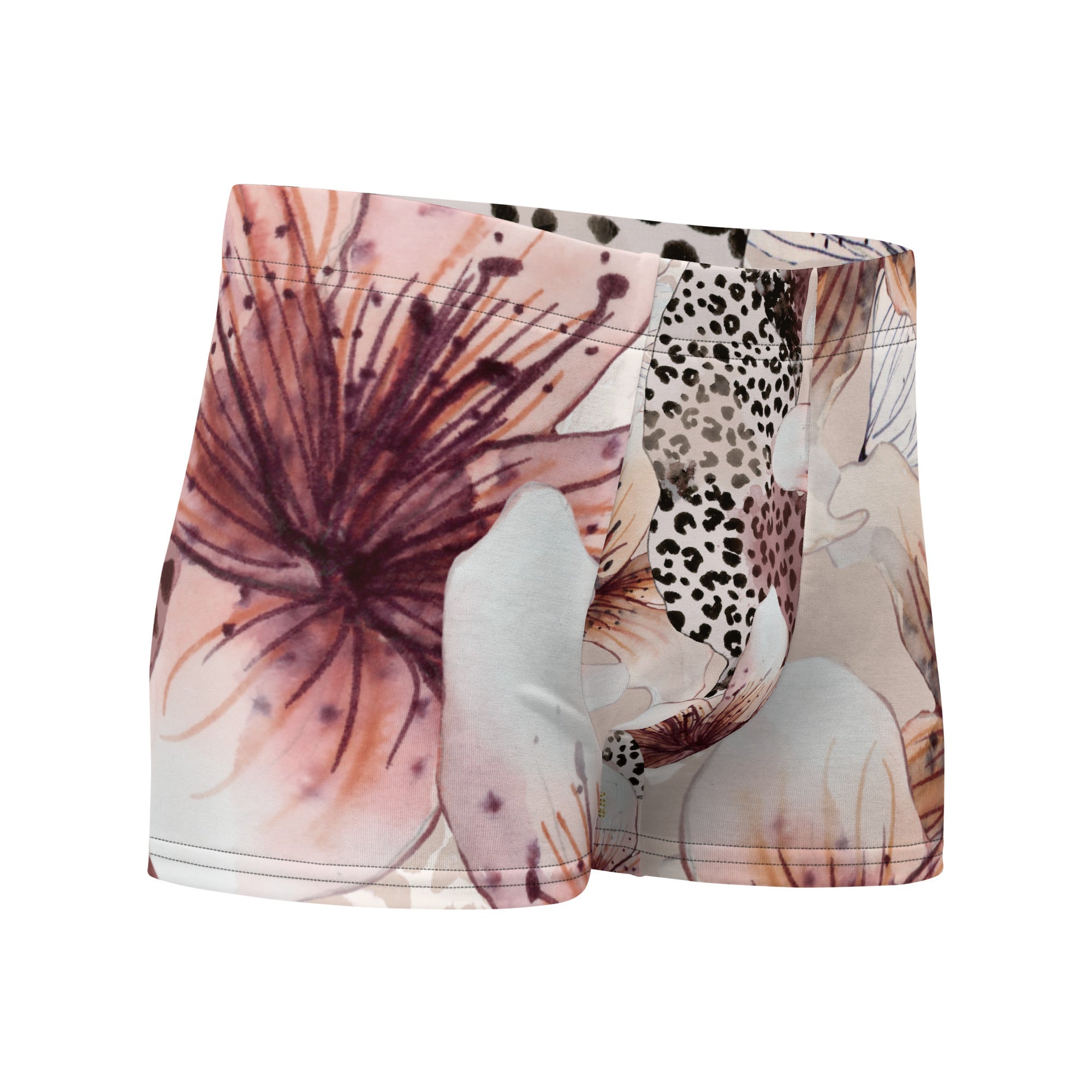 MDB Co. LEOPARD FLORAL Boxer Briefs - The Million Dollar Bill Co.