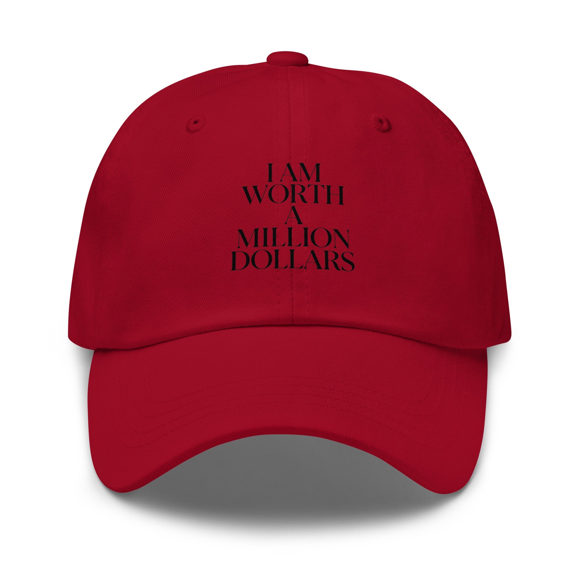 KNOW YOUR WORTH hat - The Million Dollar Bill Co.