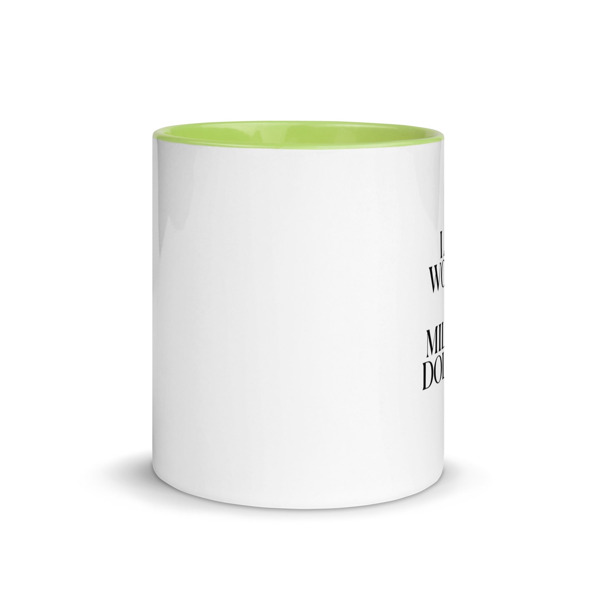 KNOW YOUR WORTH Mug with Color Inside - The Million Dollar Bill Co.