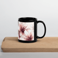 MDB Co. Leopard flora Black Glossy Mug - The Million Dollar Bill Co.