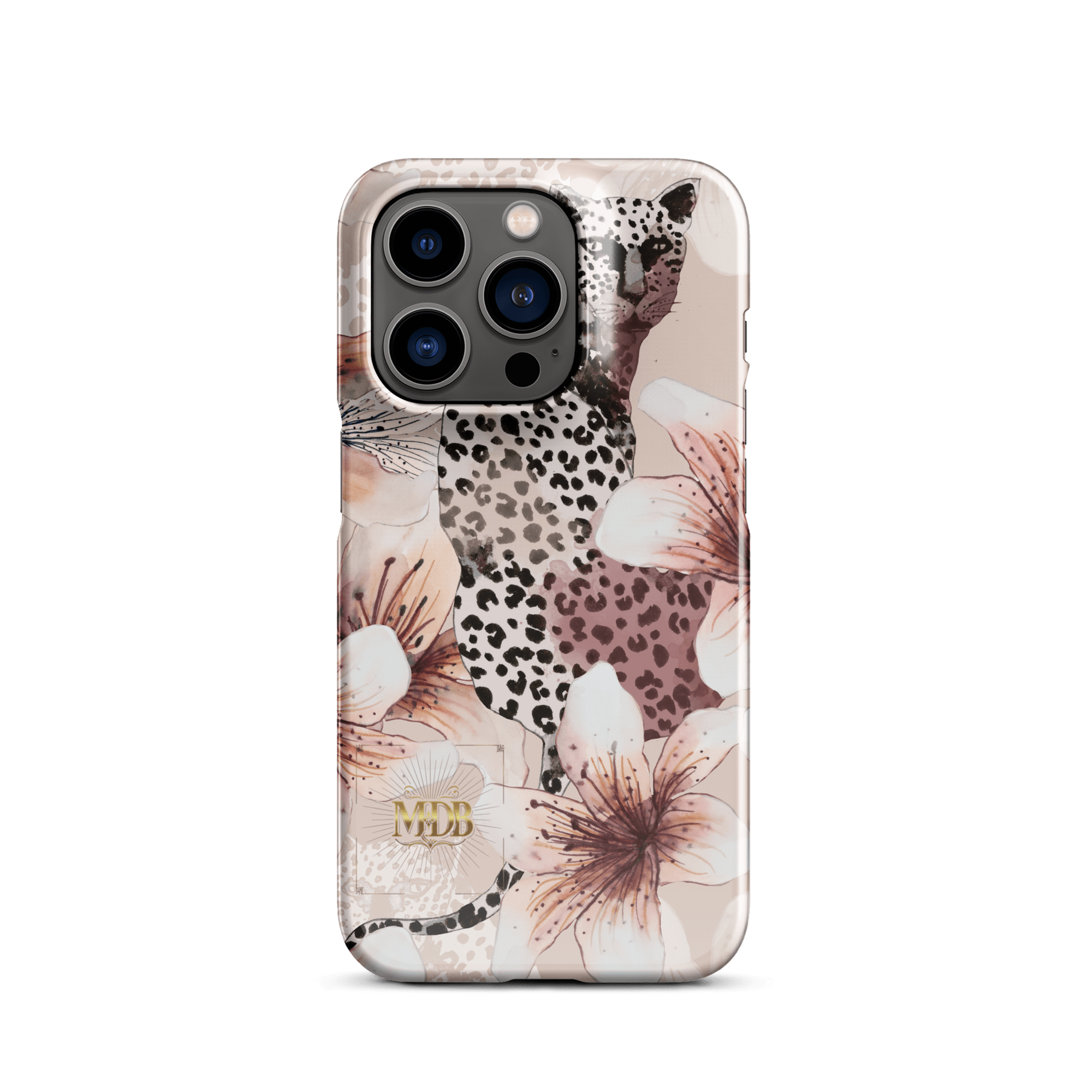 MDB Co. Leopard flora Snap case for iPhone® - The Million Dollar Bill Co.