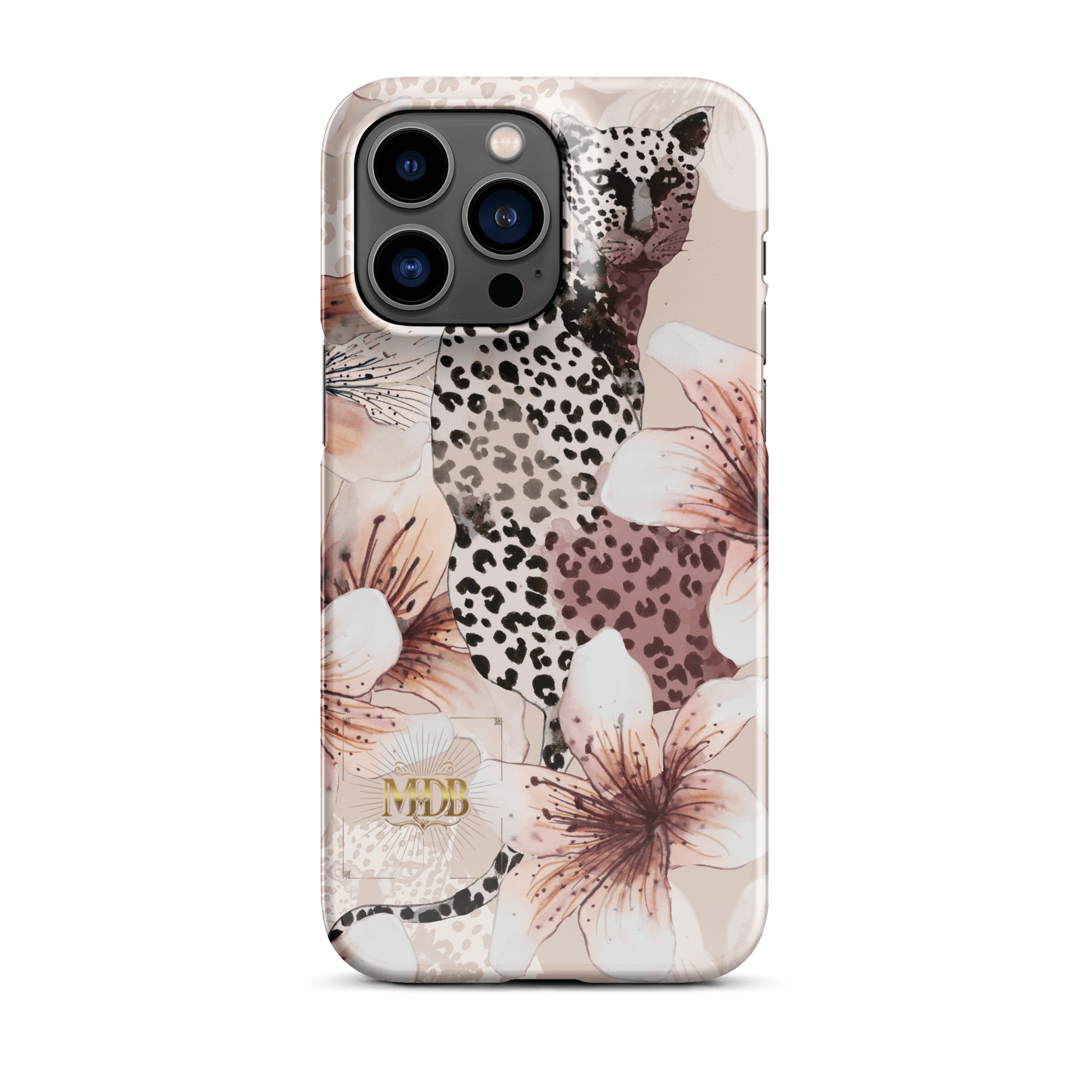 MDB Co. Leopard flora Snap case for iPhone® - The Million Dollar Bill Co.