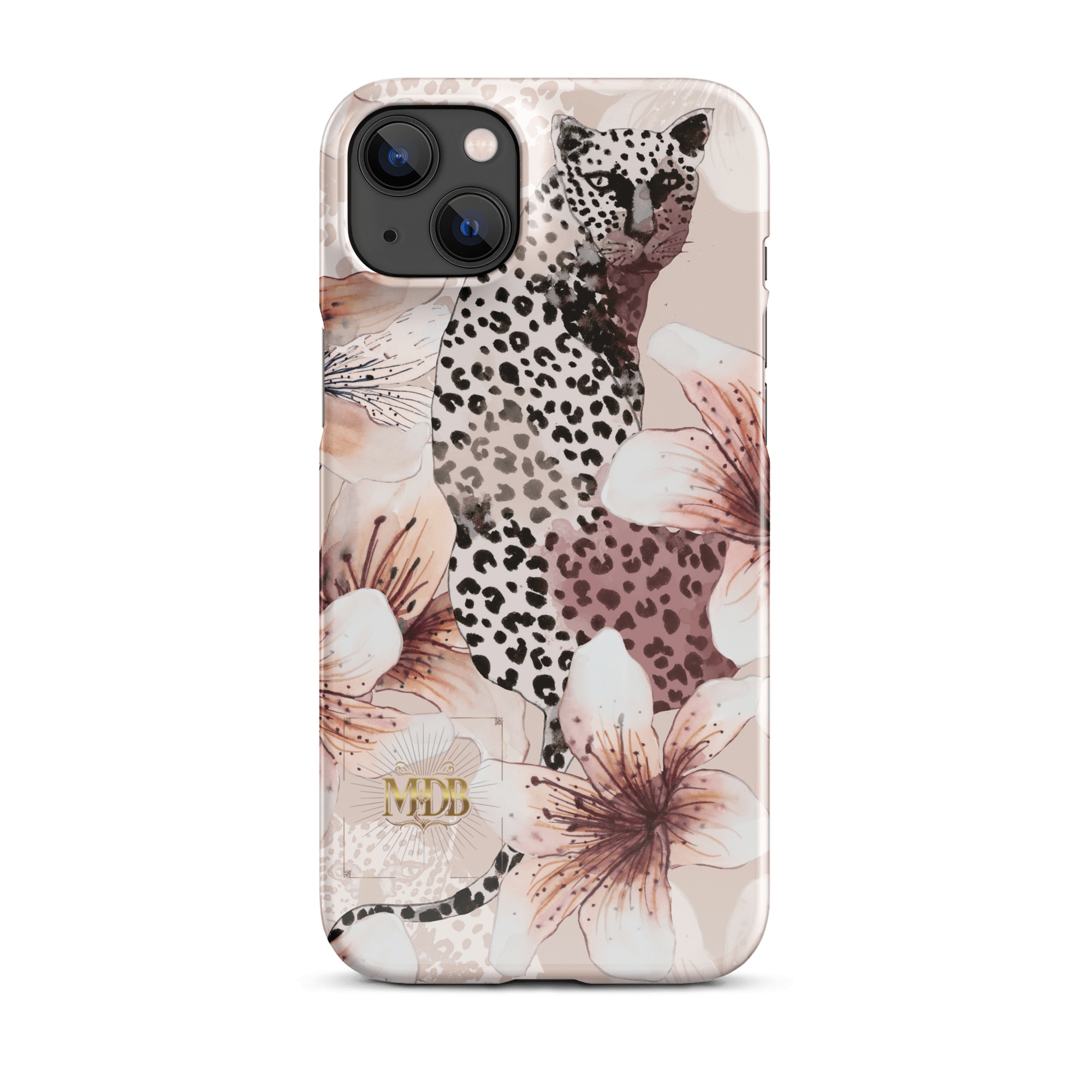 MDB Co. Leopard flora Snap case for iPhone® - The Million Dollar Bill Co.