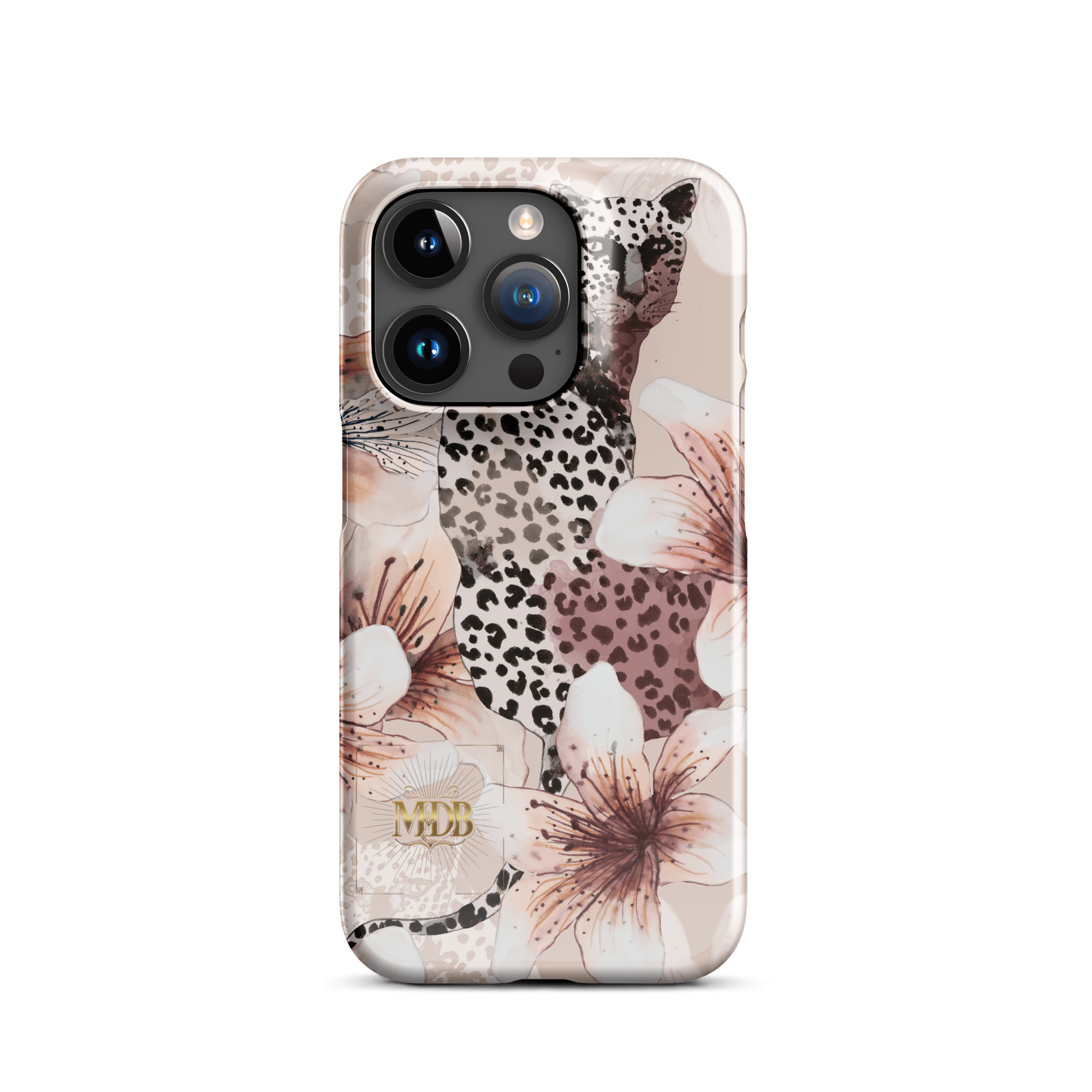 MDB Co. Leopard flora Snap case for iPhone® - The Million Dollar Bill Co.