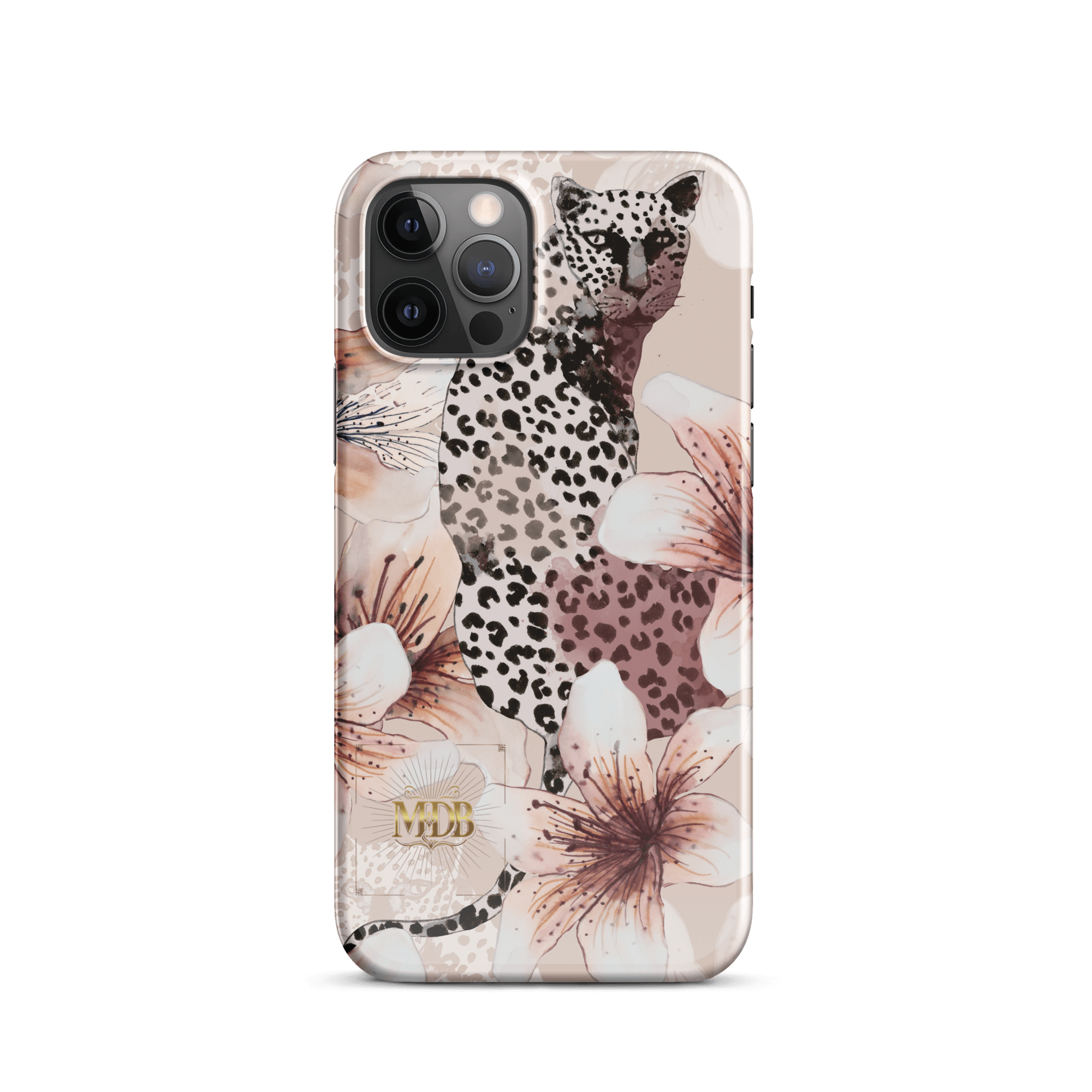 MDB Co. Leopard flora Snap case for iPhone® - The Million Dollar Bill Co.