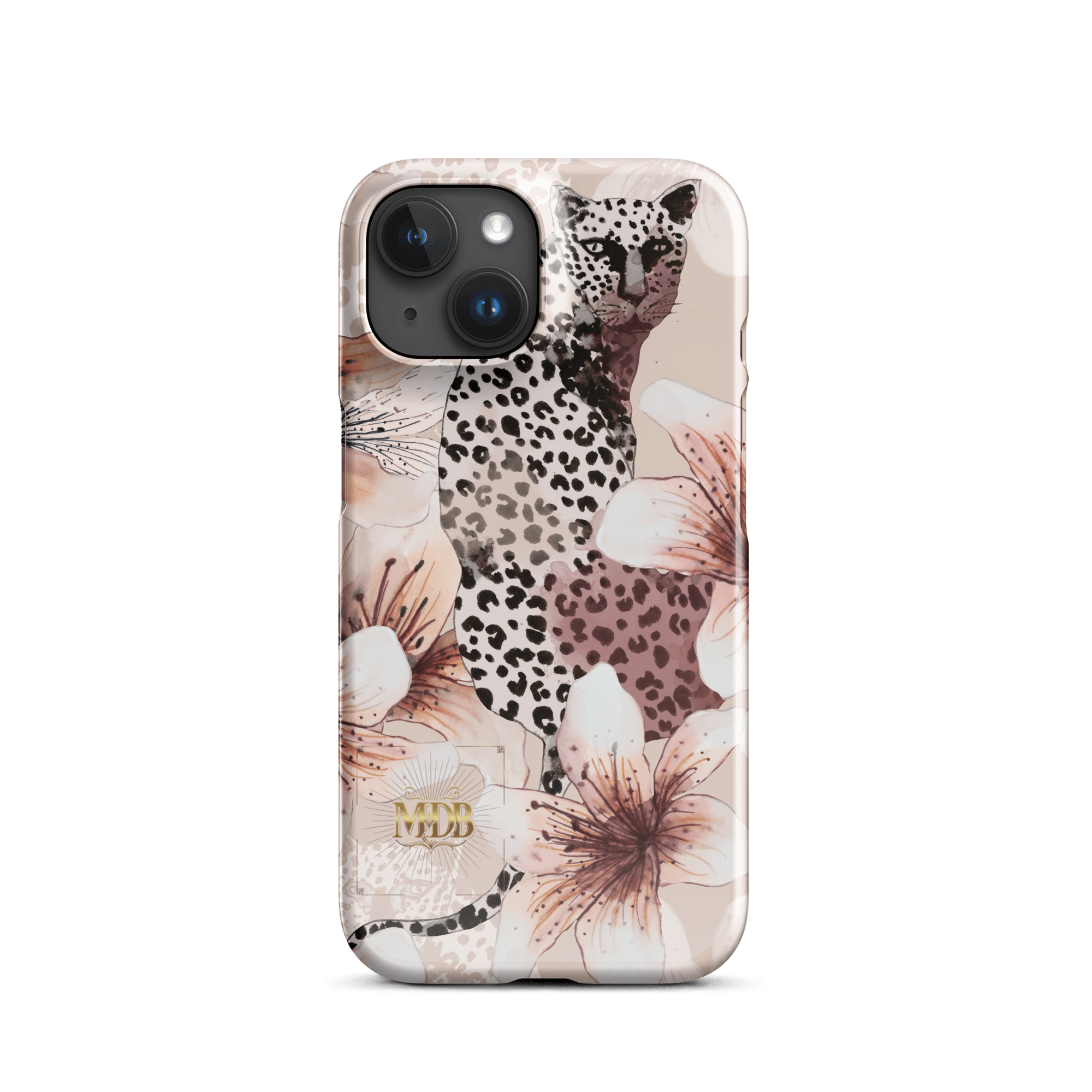 MDB Co. Leopard flora Snap case for iPhone® - The Million Dollar Bill Co.