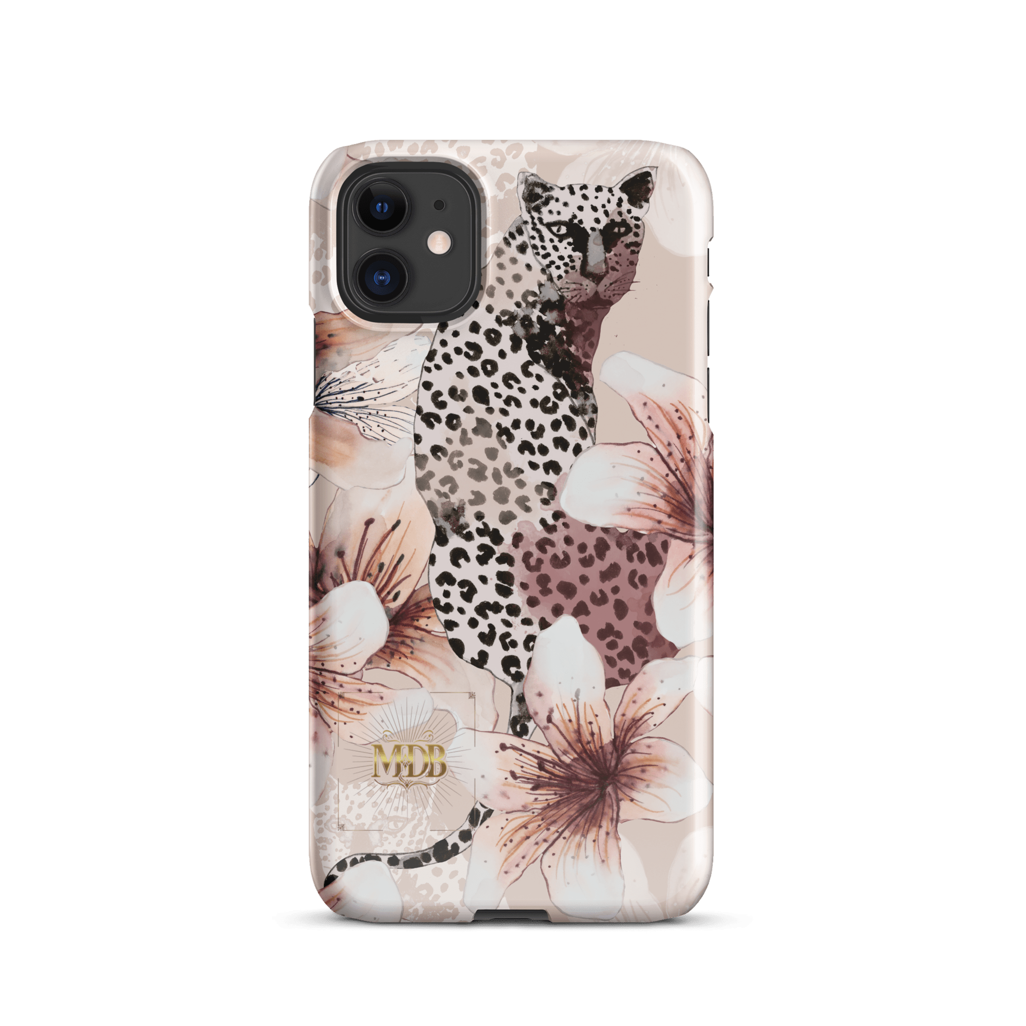 MDB Co. Leopard flora Snap case for iPhone® - The Million Dollar Bill Co.