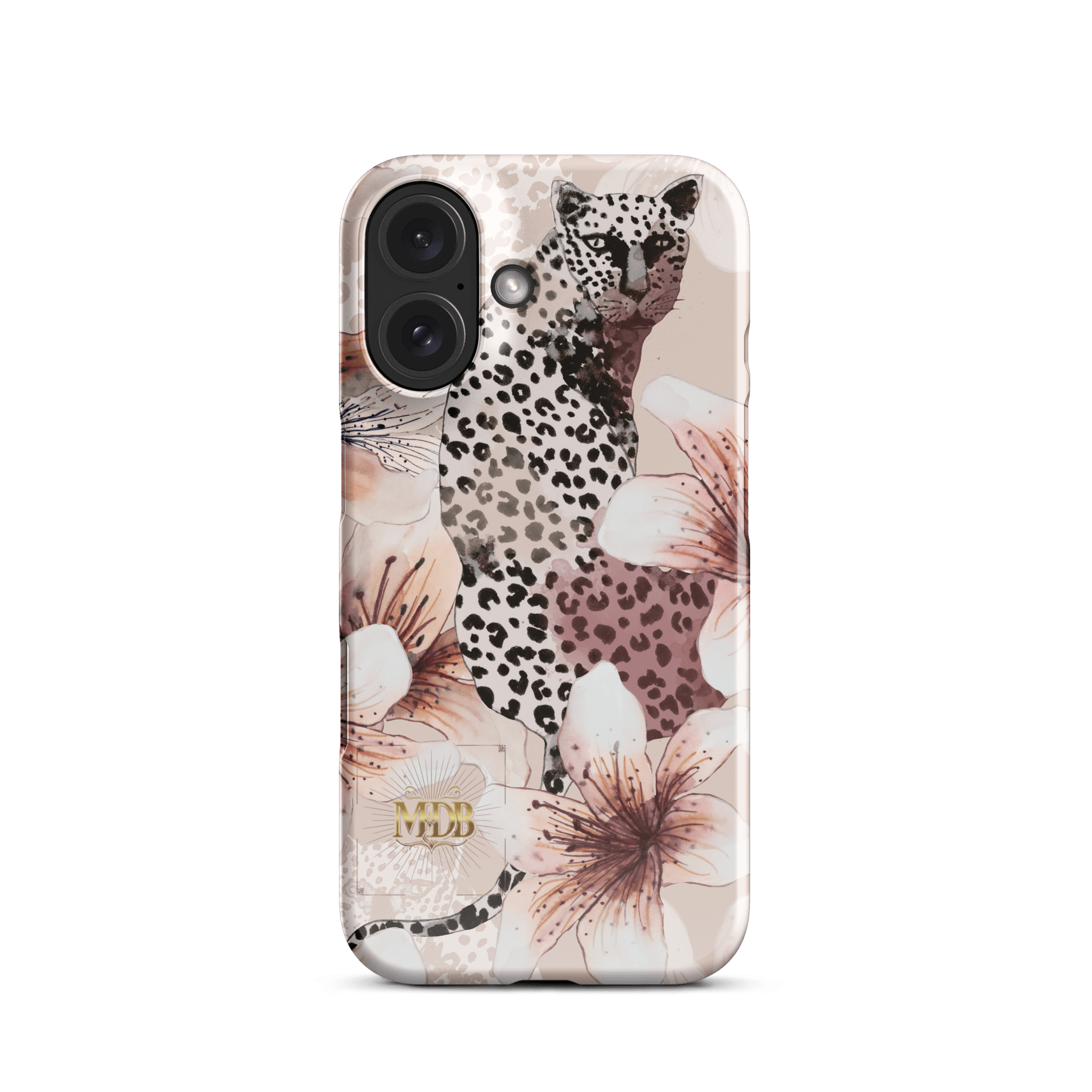 MDB Co. Leopard flora Snap case for iPhone® - The Million Dollar Bill Co.