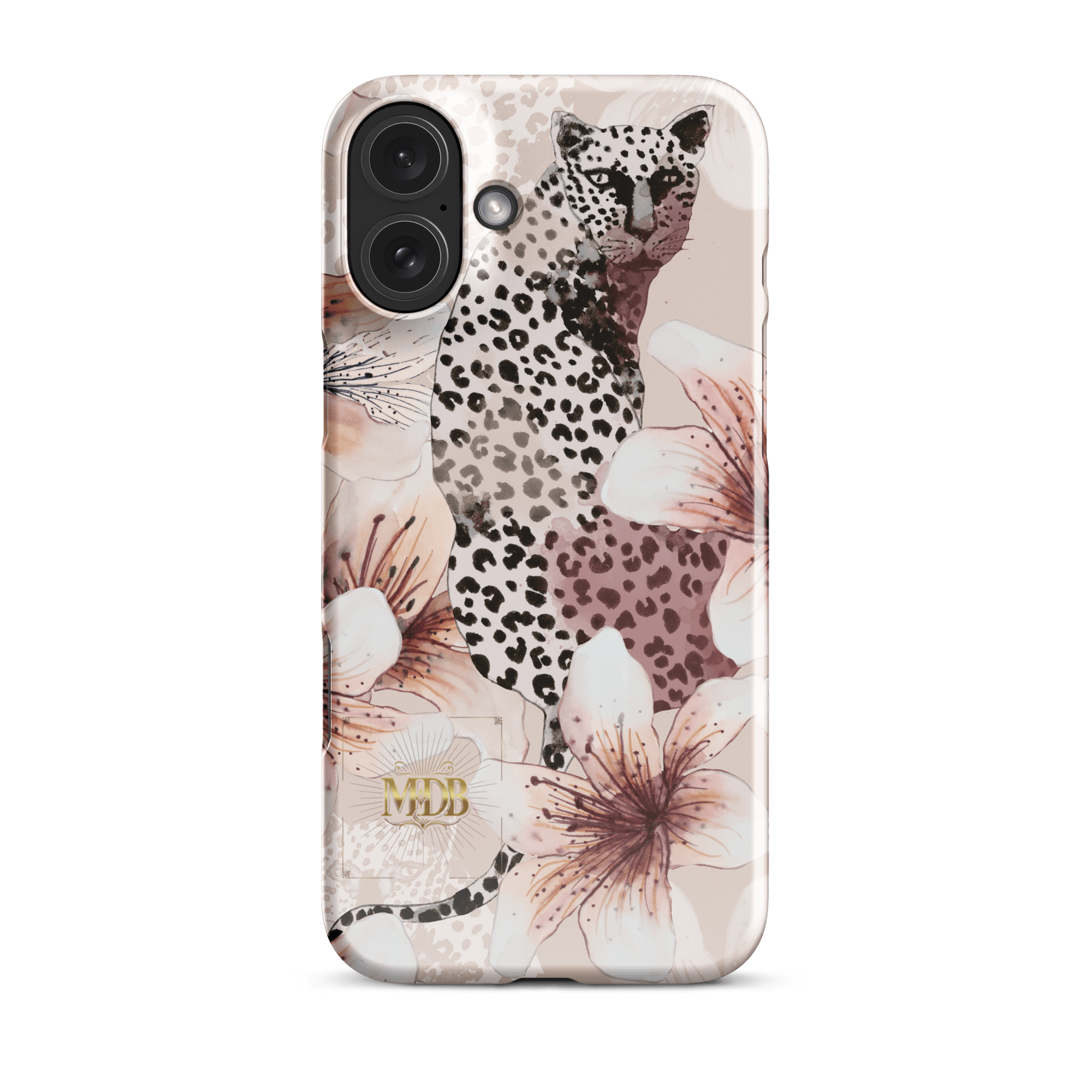 MDB Co. Leopard flora Snap case for iPhone® - The Million Dollar Bill Co.