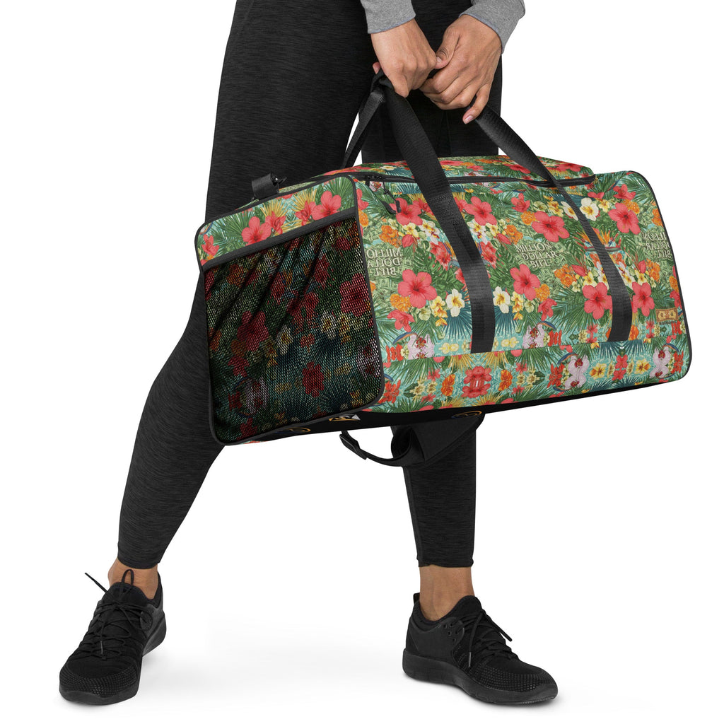 MDB Co. FLORAL BILLS Duffle bag - The Million Dollar Bill Co.