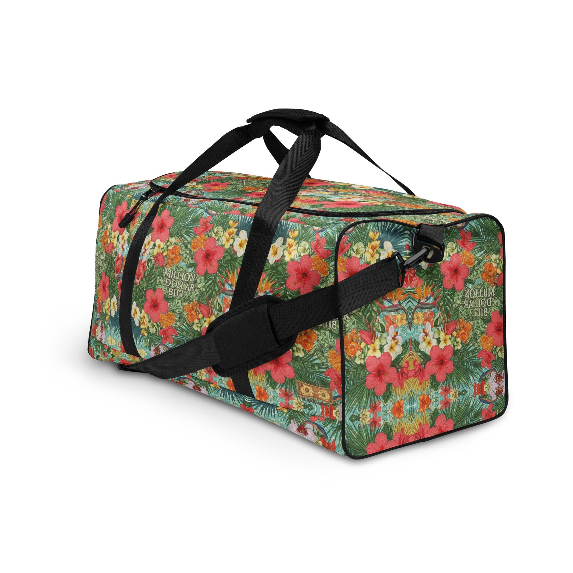MDB Co. FLORAL BILLS Duffle bag - The Million Dollar Bill Co.