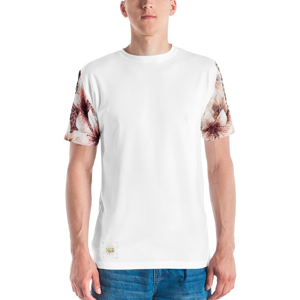 MDB Co. LEOPARD FLORAL HALF ALL-OVER MEN'S HEAVY TEE - The Million Dollar Bill Co. 8