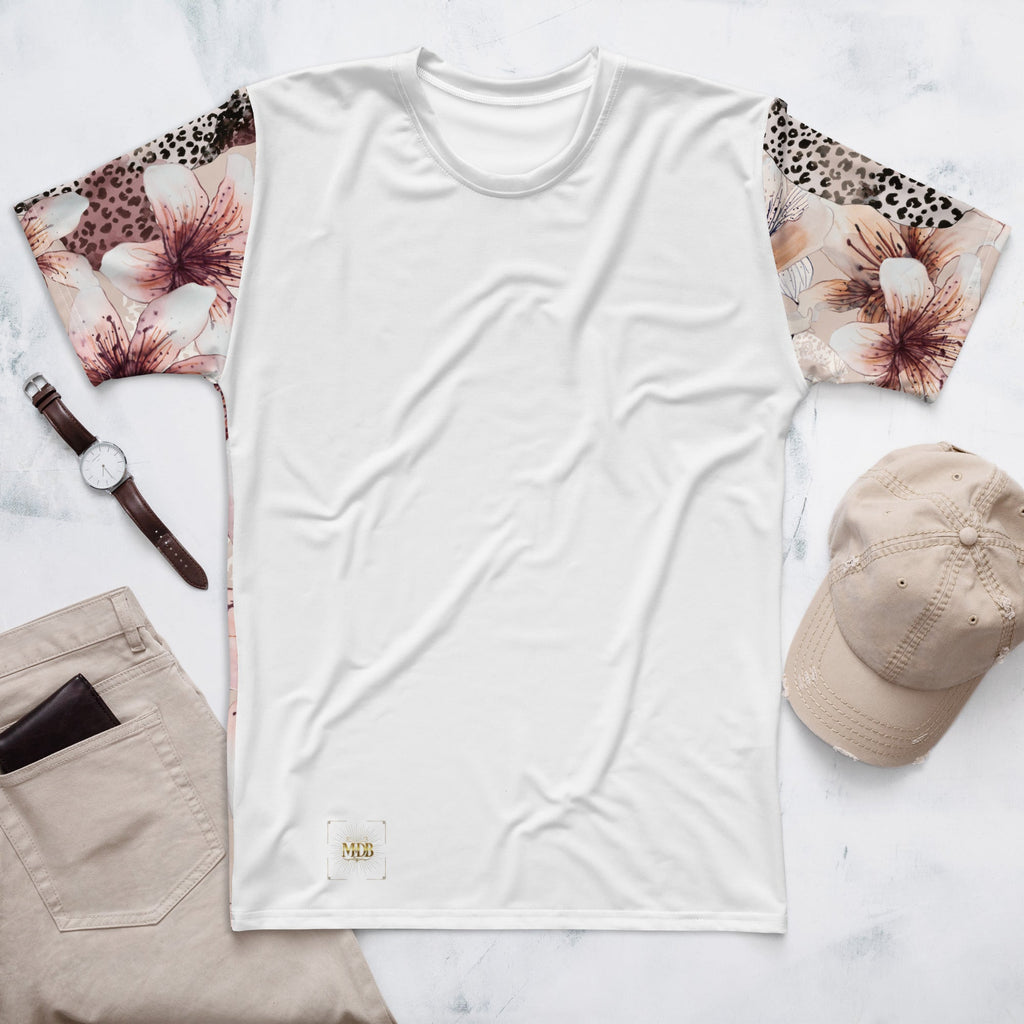 MDB Co. LEOPARD FLORAL HALF ALL-OVER MEN'S HEAVY TEE - The Million Dollar Bill Co. 10
