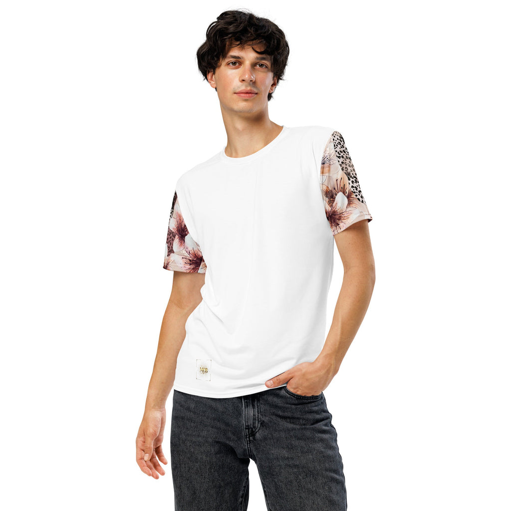 MDB Co. LEOPARD FLORAL HALF ALL-OVER MEN'S HEAVY TEE - The Million Dollar Bill Co. 2
