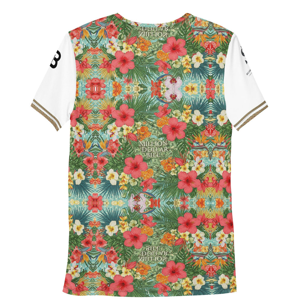 MDB Co. FLORAL BILLS Men's athletic t-shirt - The Million Dollar Bill Co.