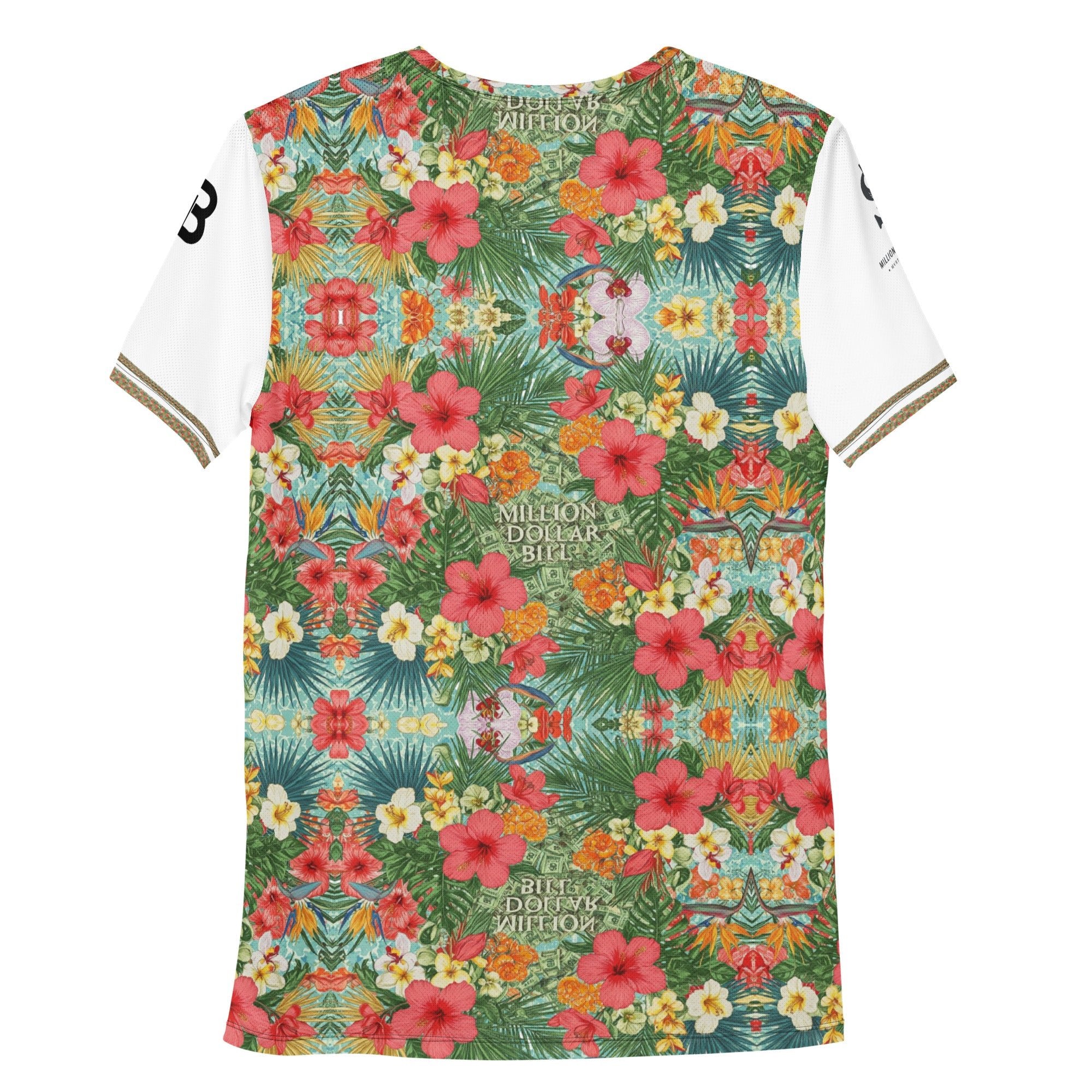 MDB Co. FLORAL BILLS Men's athletic t-shirt - The Million Dollar Bill Co.