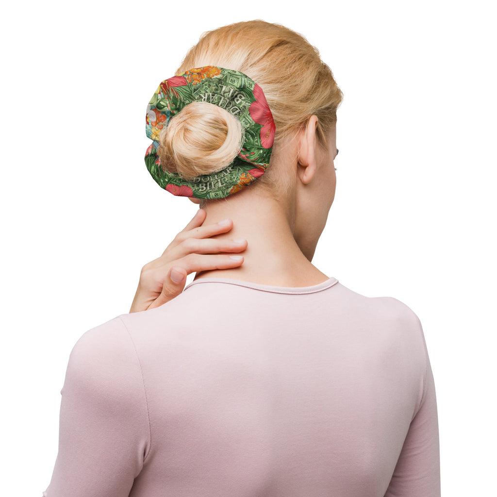 MDB Co. FLORAL BILLS Recycled Scrunchie - The Million Dollar Bill Co.