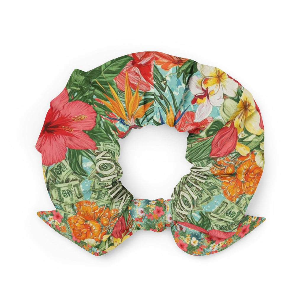 MDB Co. FLORAL BILLS Recycled Scrunchie - The Million Dollar Bill Co.