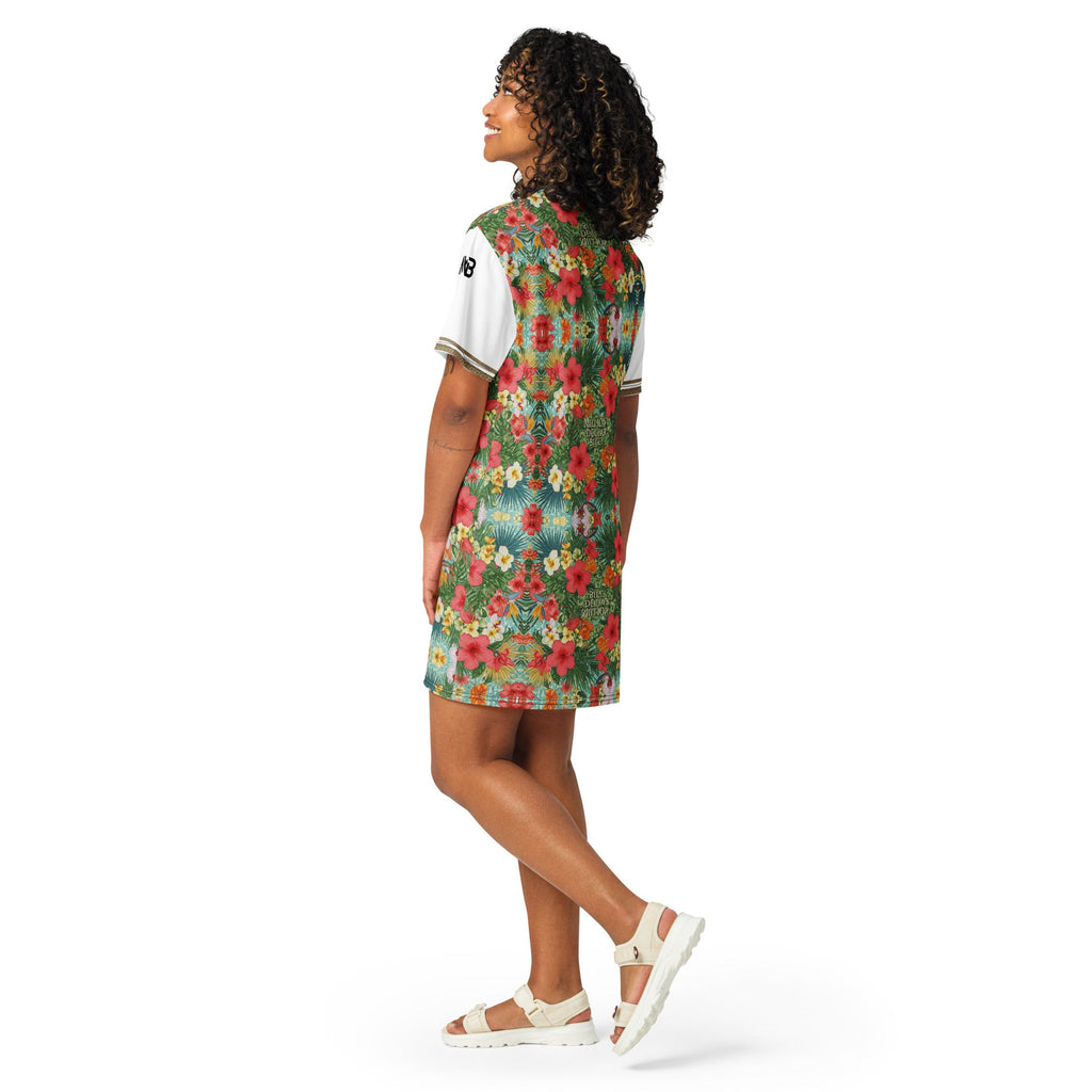 MDB Co. FLORAL BILLS T-shirt dress - The Million Dollar Bill Co.