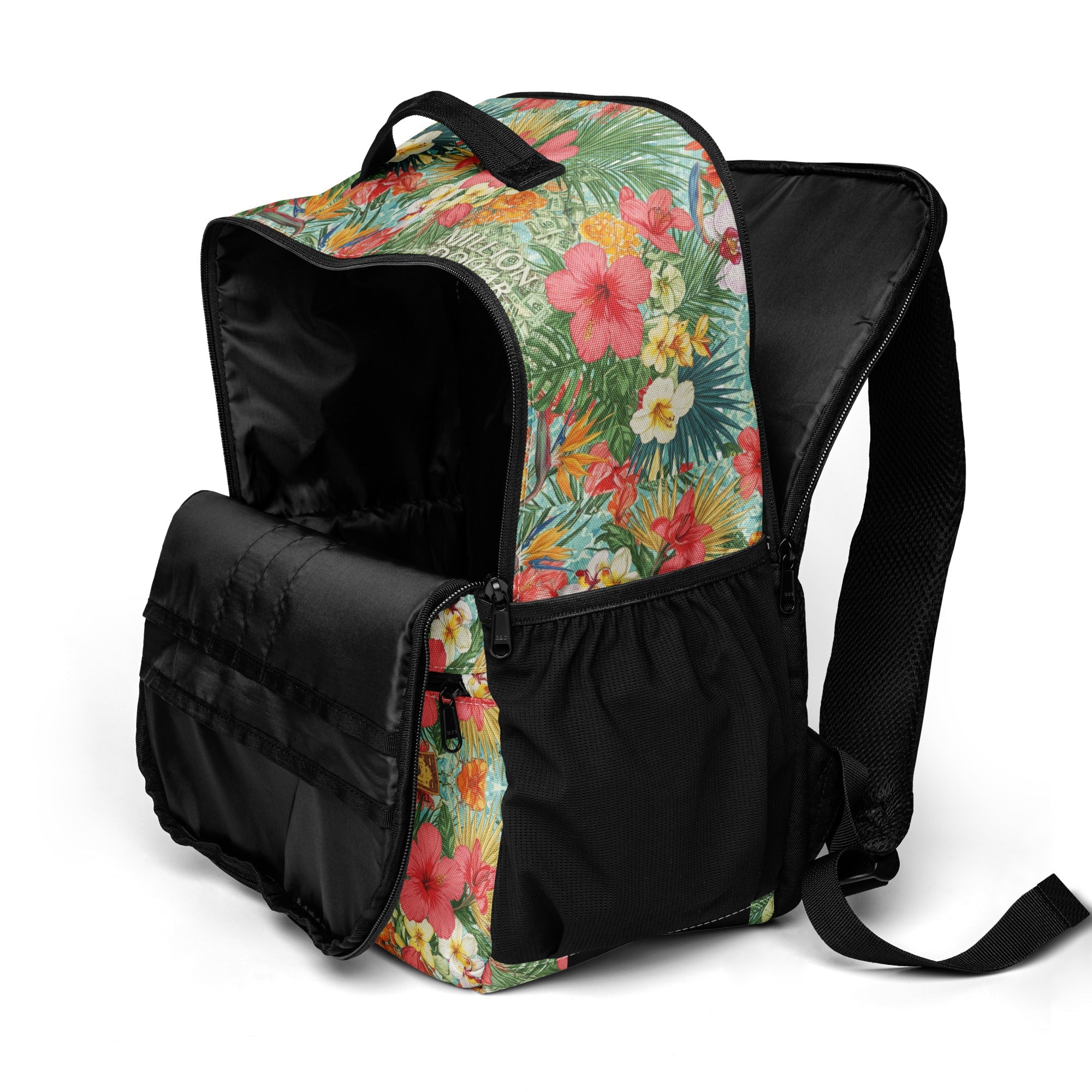 MDB Co. FLORAL BILLS Utility backpack - The Million Dollar Bill Co.