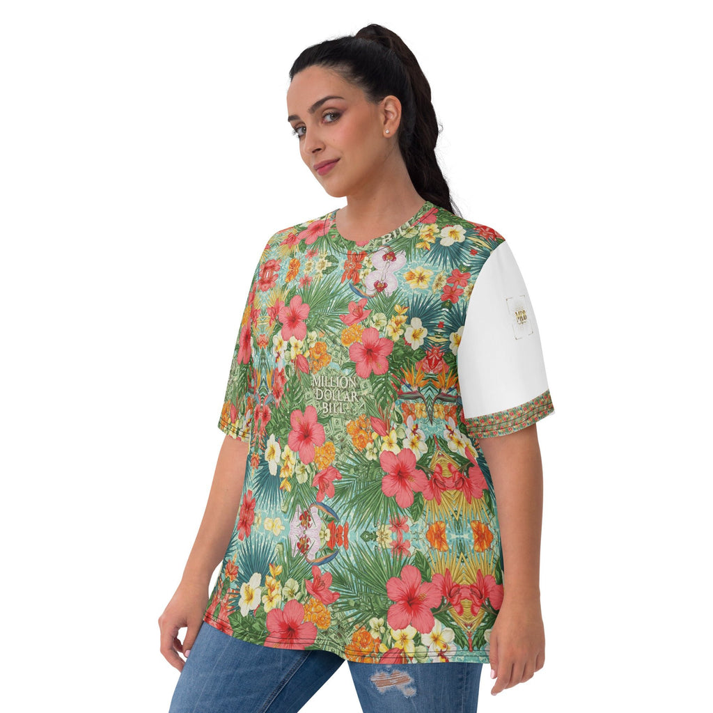 MDB Co. FLORAL BILLS Women's T-shirt - The Million Dollar Bill Co.