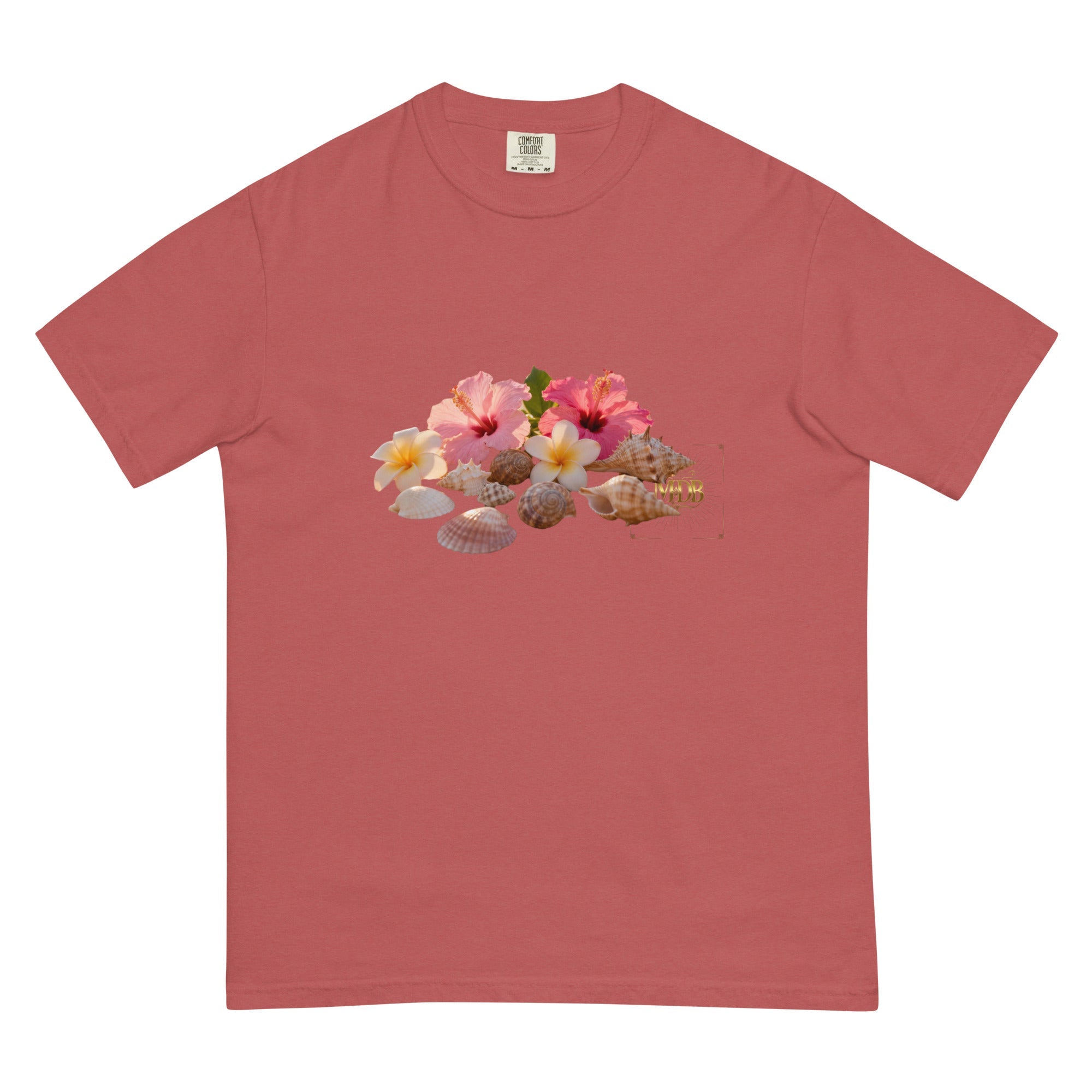 MDB Co. FLORAL Unisex garment - dyed heavyweight t-shirt - The Million Dollar Bill Co.