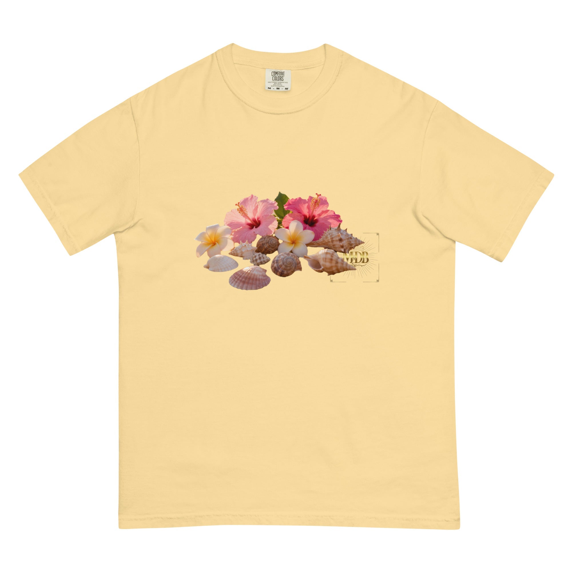 MDB Co. FLORAL Unisex garment - dyed heavyweight t-shirt - The Million Dollar Bill Co.