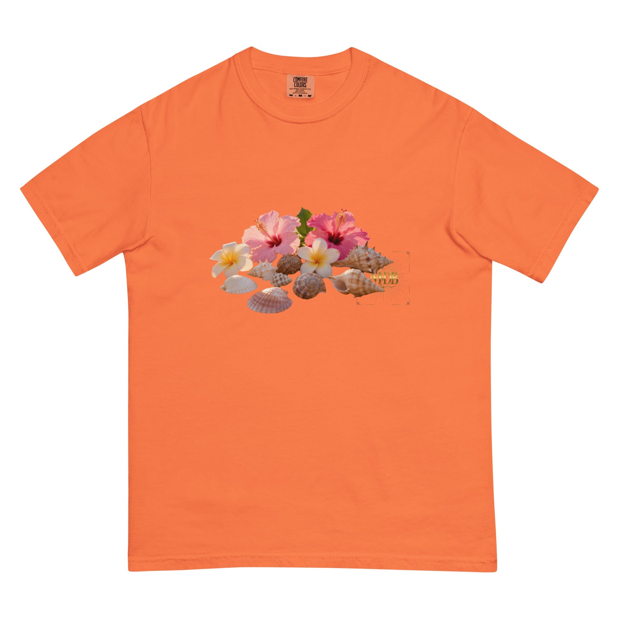 MDB Co. FLORAL Unisex garment - dyed heavyweight t-shirt - The Million Dollar Bill Co.