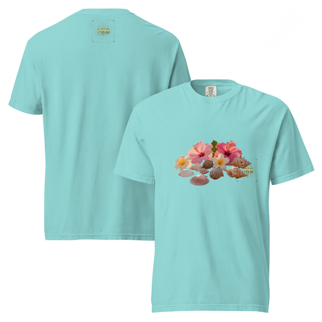 MDB Co. FLORAL Unisex garment - dyed heavyweight t-shirt - The Million Dollar Bill Co.