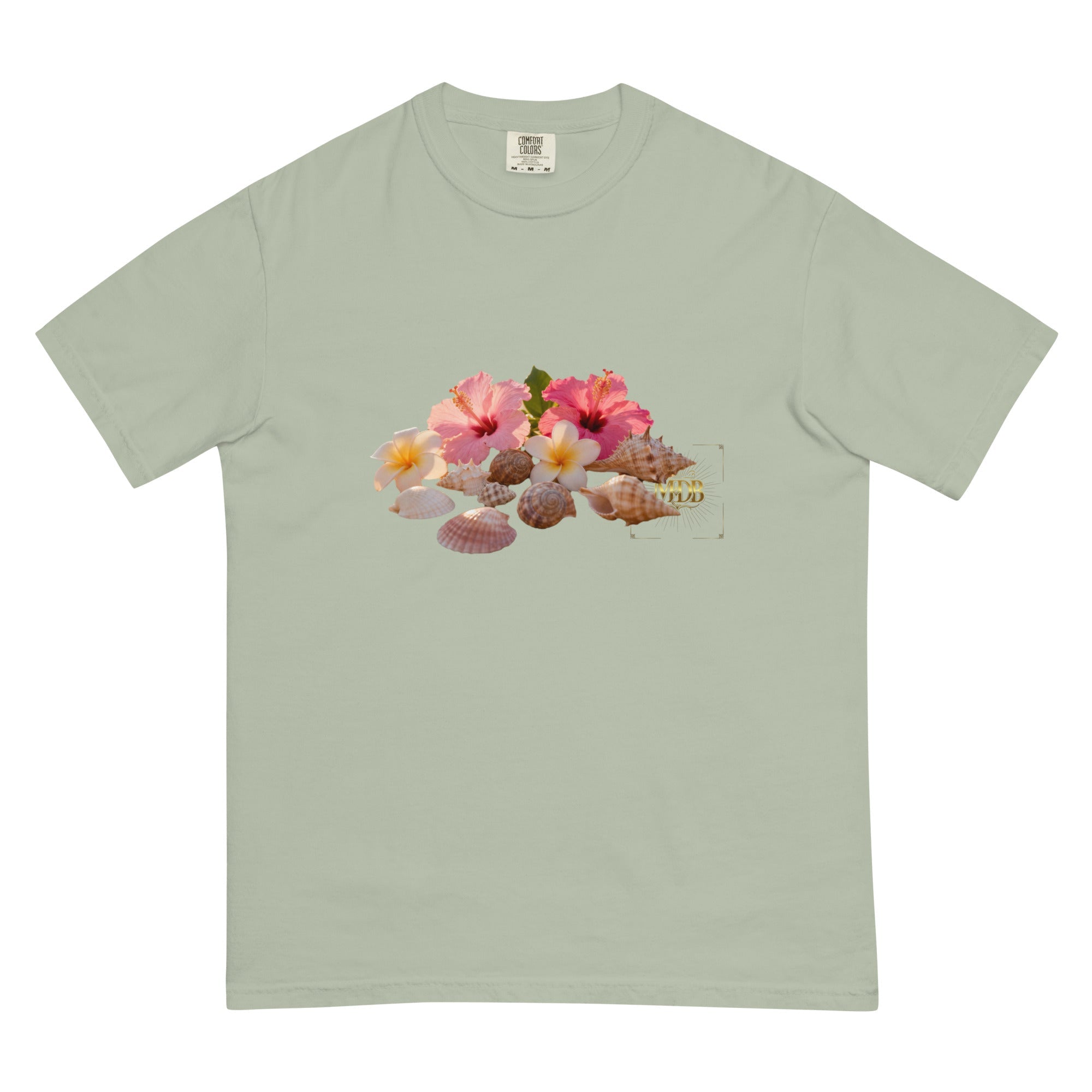 MDB Co. FLORAL Unisex garment - dyed heavyweight t-shirt - The Million Dollar Bill Co.