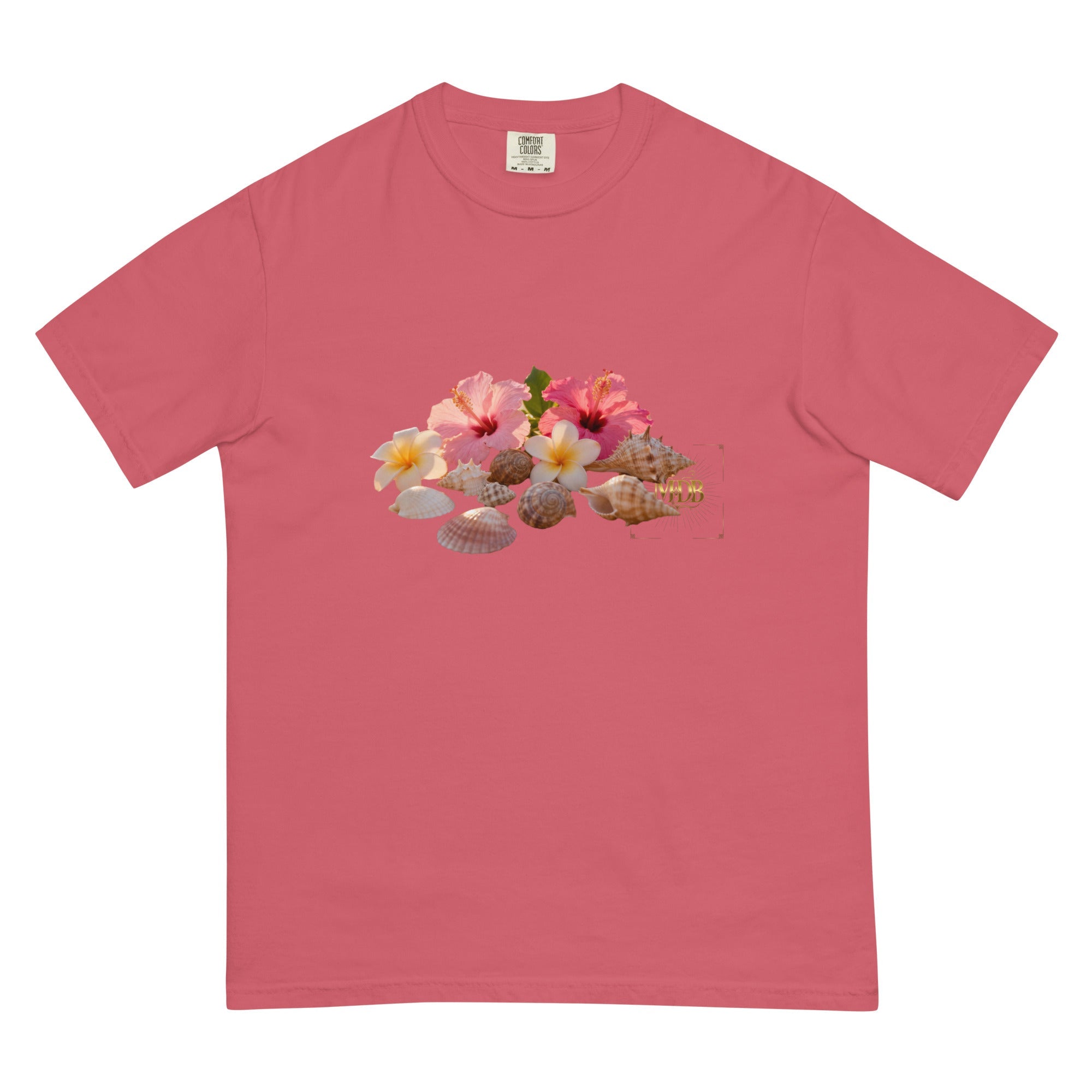 MDB Co. FLORAL Unisex garment - dyed heavyweight t-shirt - The Million Dollar Bill Co.
