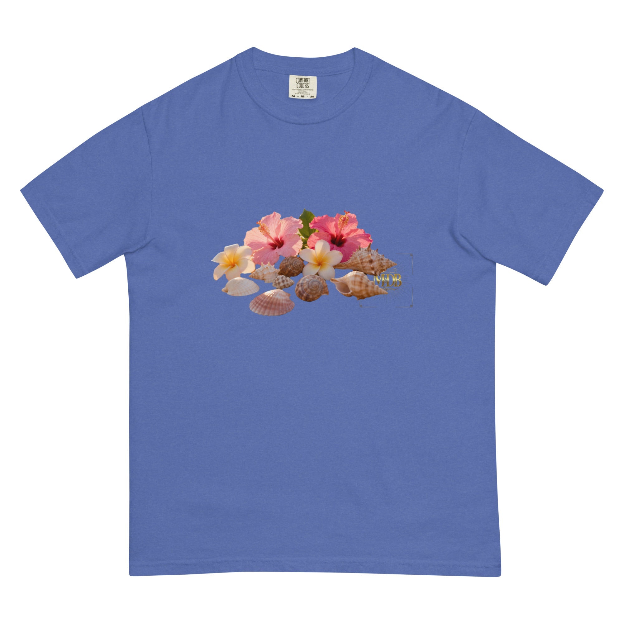 MDB Co. FLORAL Unisex garment - dyed heavyweight t-shirt - The Million Dollar Bill Co.