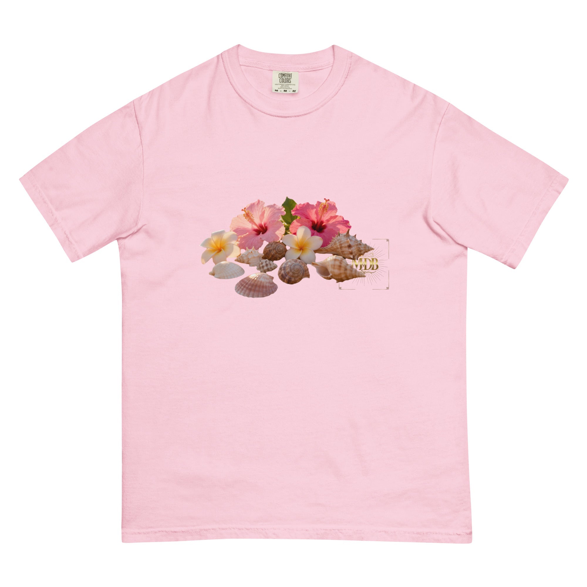 MDB Co. FLORAL Unisex garment - dyed heavyweight t-shirt - The Million Dollar Bill Co.