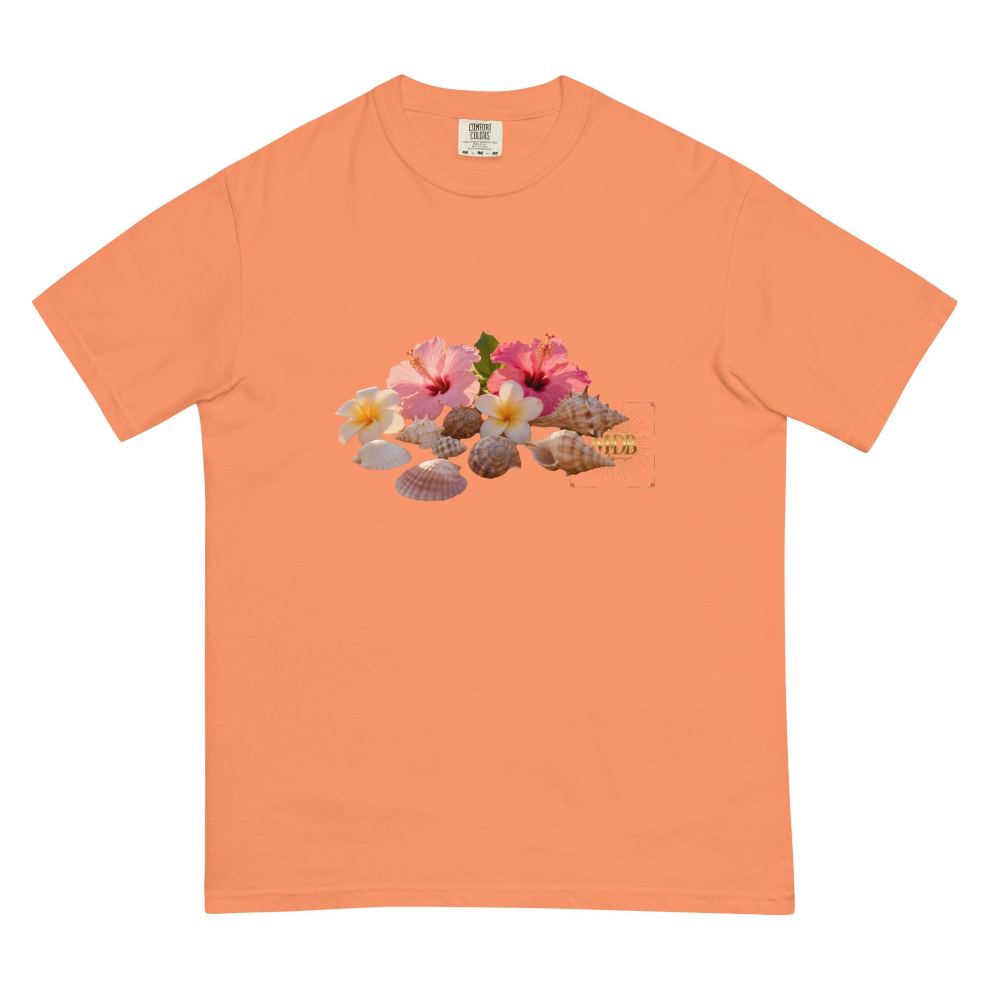 MDB Co. FLORAL Unisex garment - dyed heavyweight t-shirt - The Million Dollar Bill Co.
