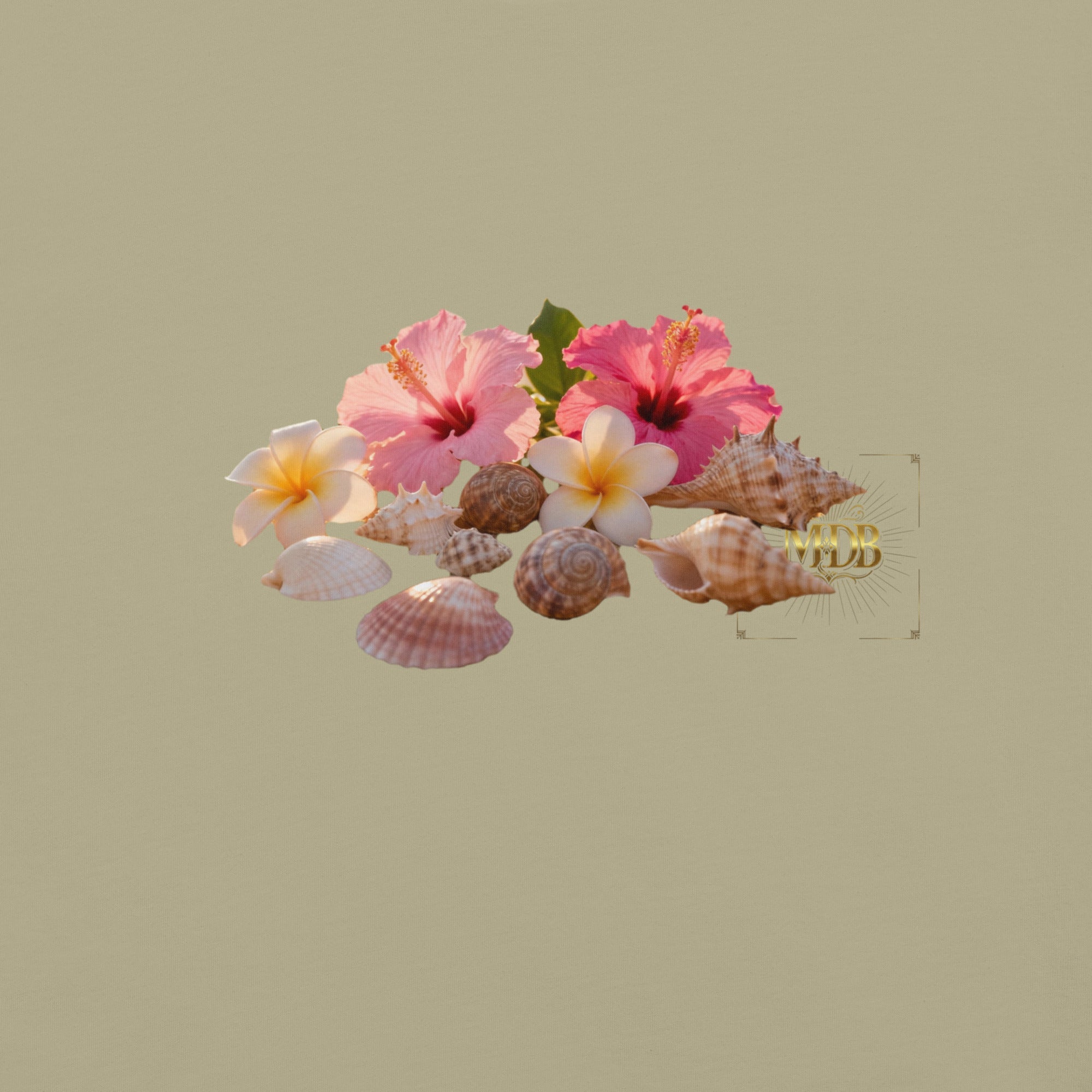 MDB Co. FLORAL Unisex garment - dyed heavyweight t-shirt - The Million Dollar Bill Co.