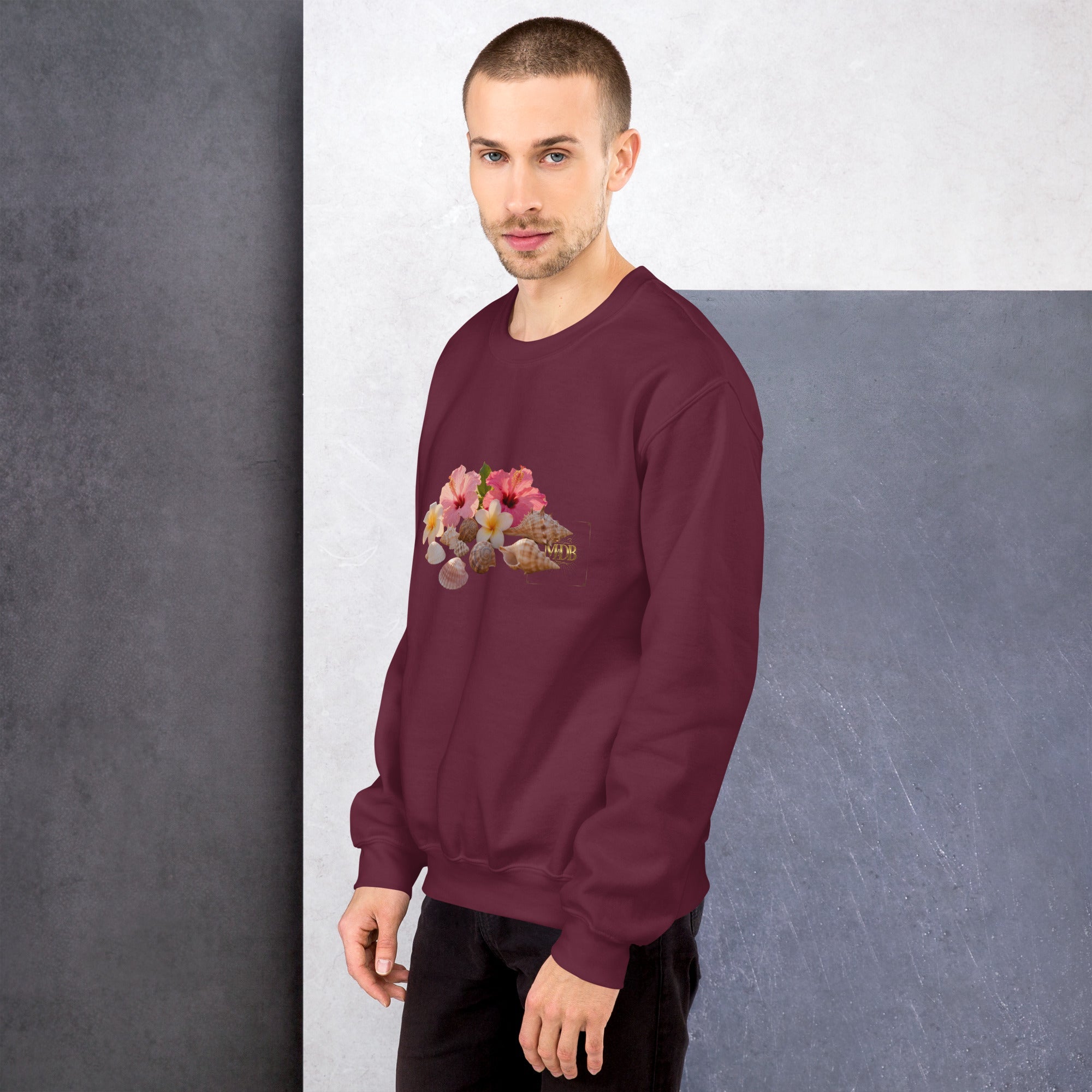 MDB Co. FLORAL Unisex Sweatshirt - The Million Dollar Bill Co.