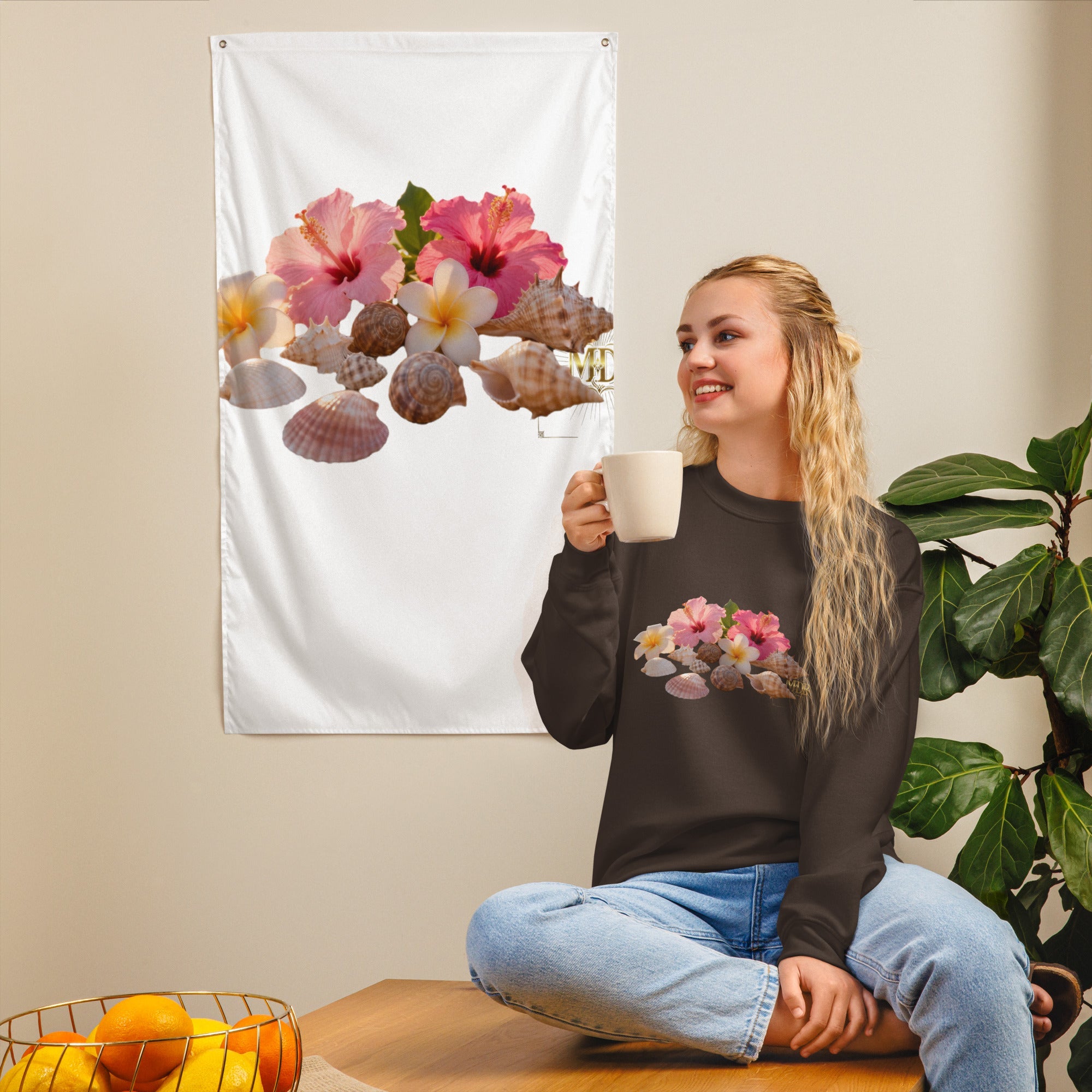 MDB Co. FLORAL Unisex Sweatshirt - The Million Dollar Bill Co.