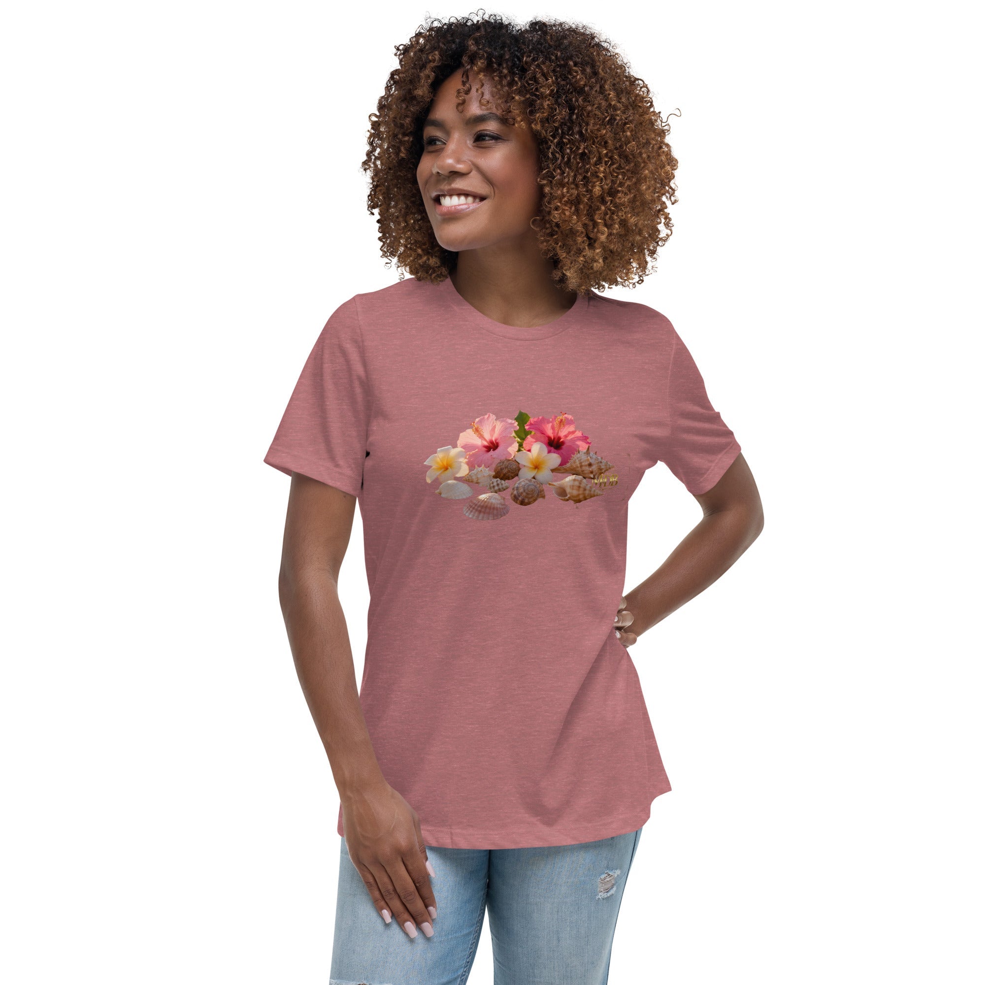 MDB Co. FLORAL Women's Relaxed T-Shirt - The Million Dollar Bill Co.