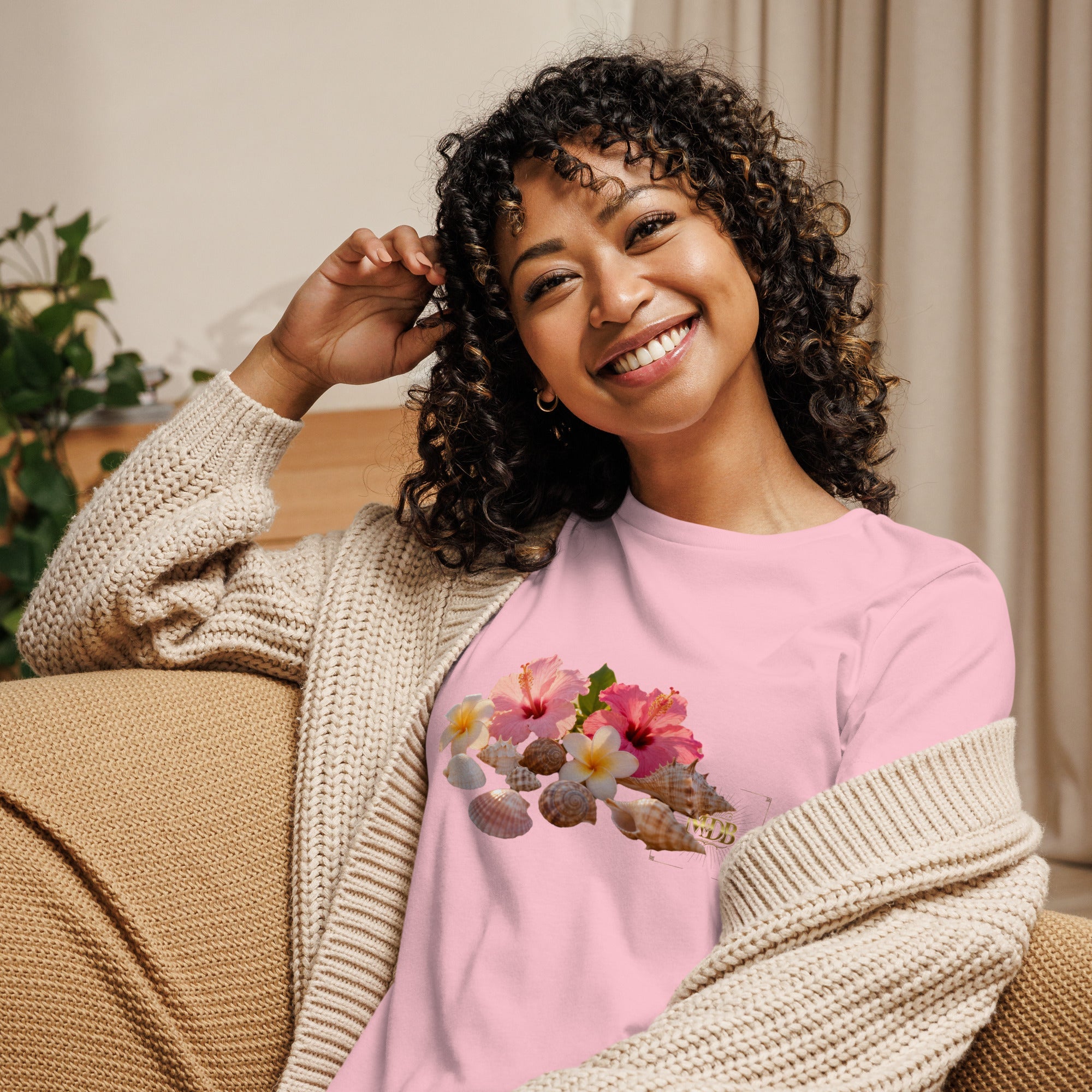 MDB Co. FLORAL Women's Relaxed T-Shirt - The Million Dollar Bill Co.