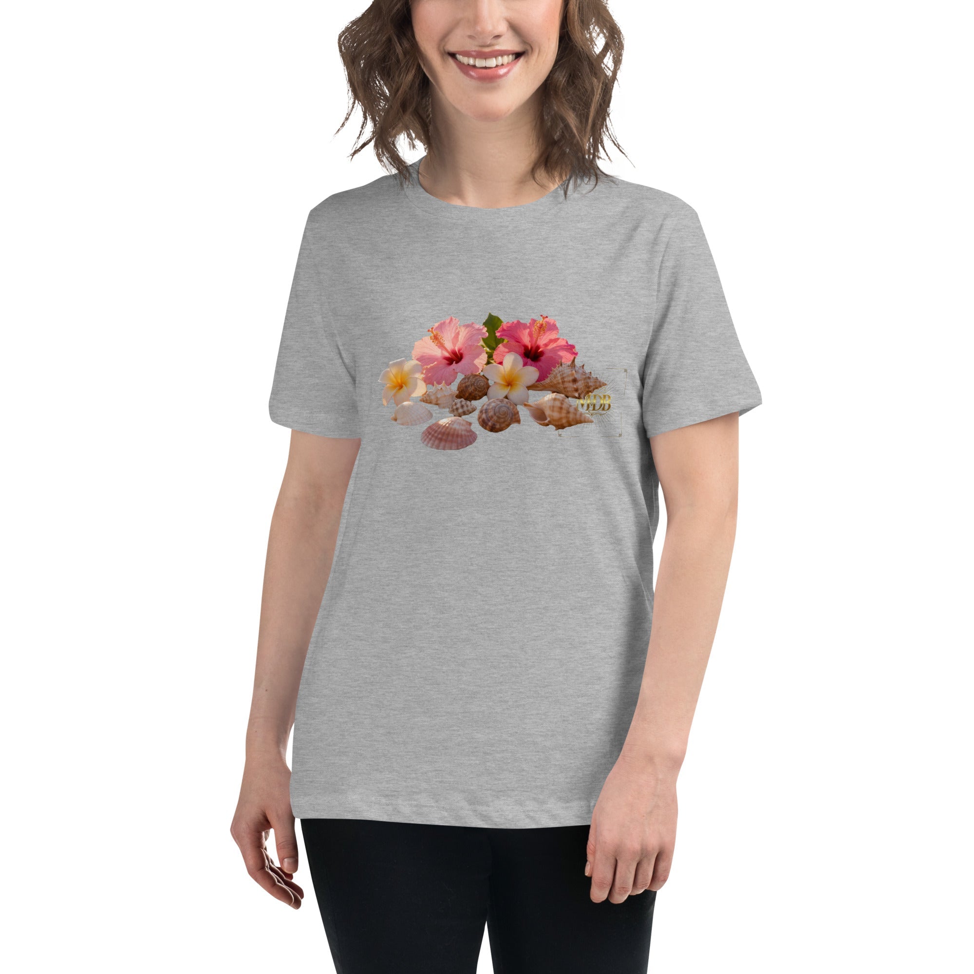 MDB Co. FLORAL Women's Relaxed T-Shirt - The Million Dollar Bill Co.
