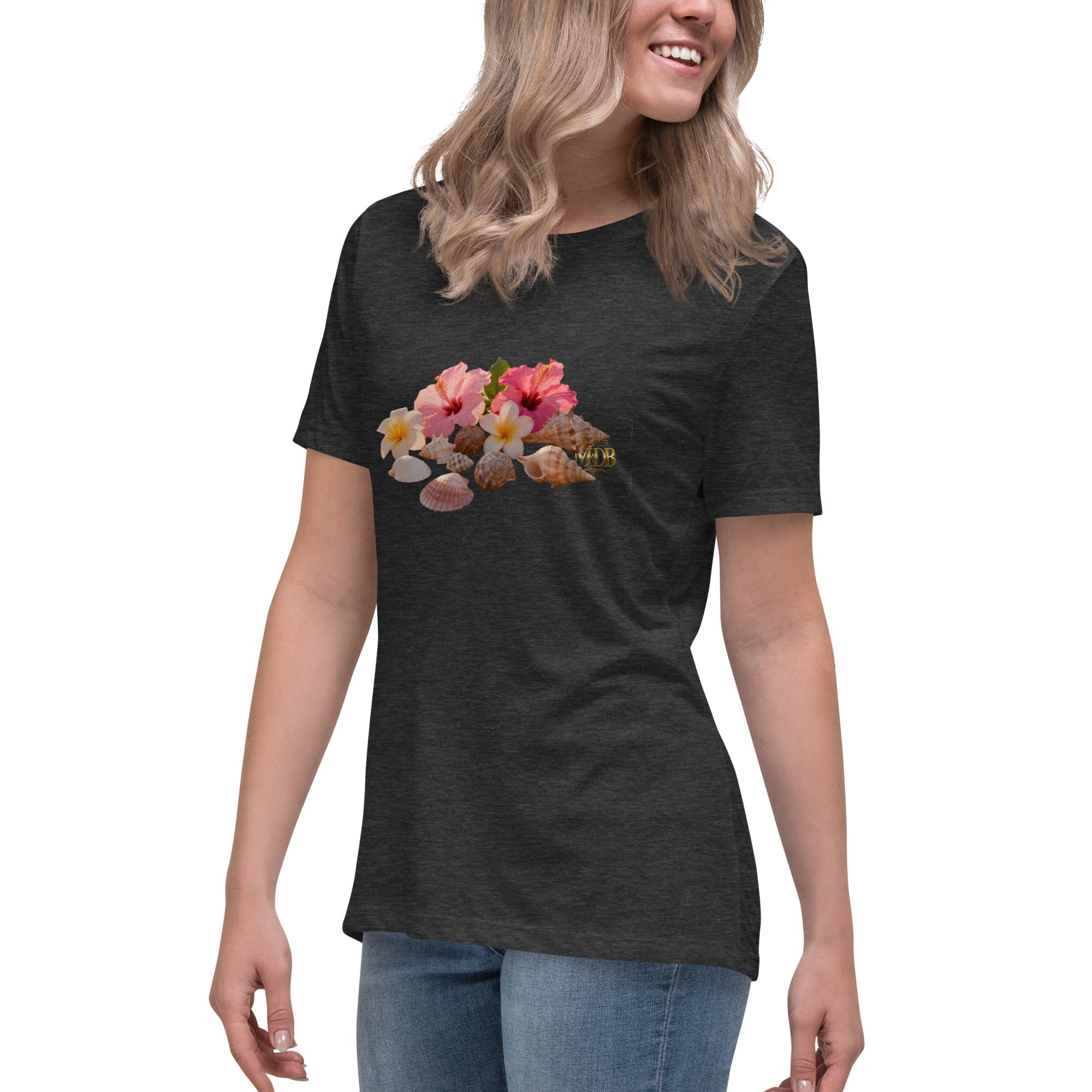 MDB Co. FLORAL Women's Relaxed T-Shirt - The Million Dollar Bill Co.