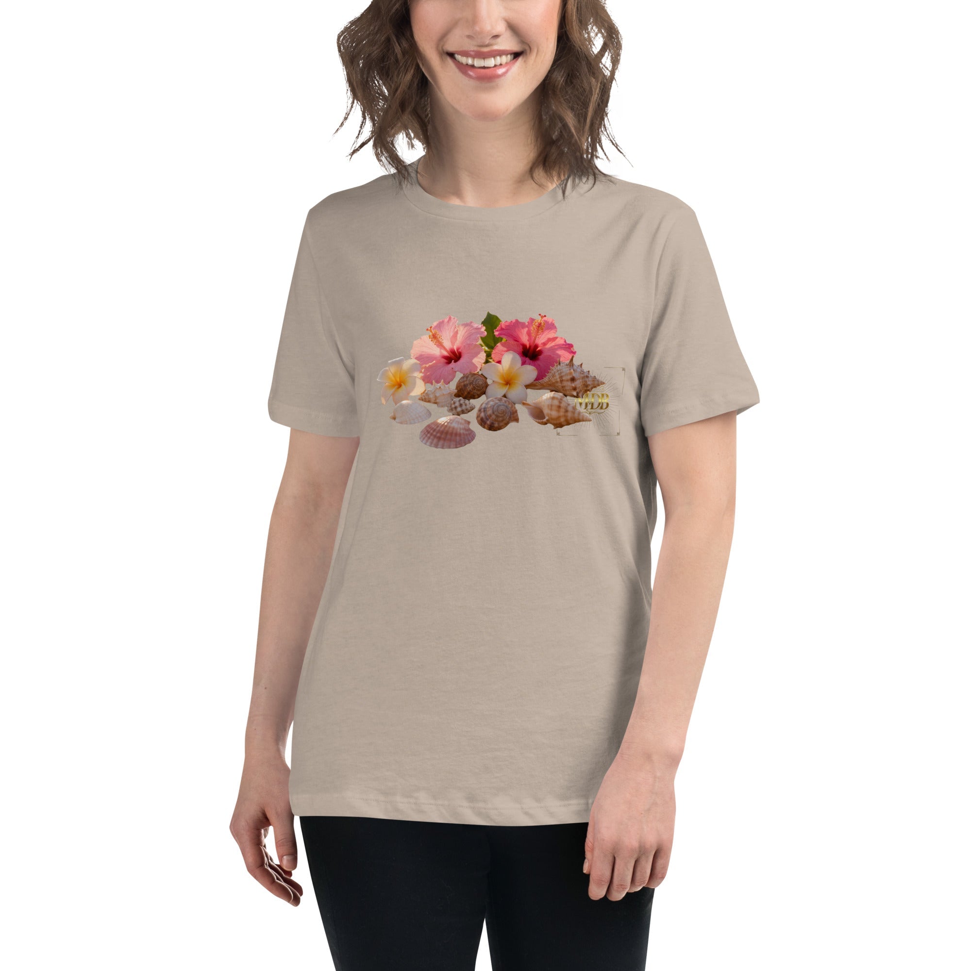 MDB Co. FLORAL Women's Relaxed T-Shirt - The Million Dollar Bill Co.