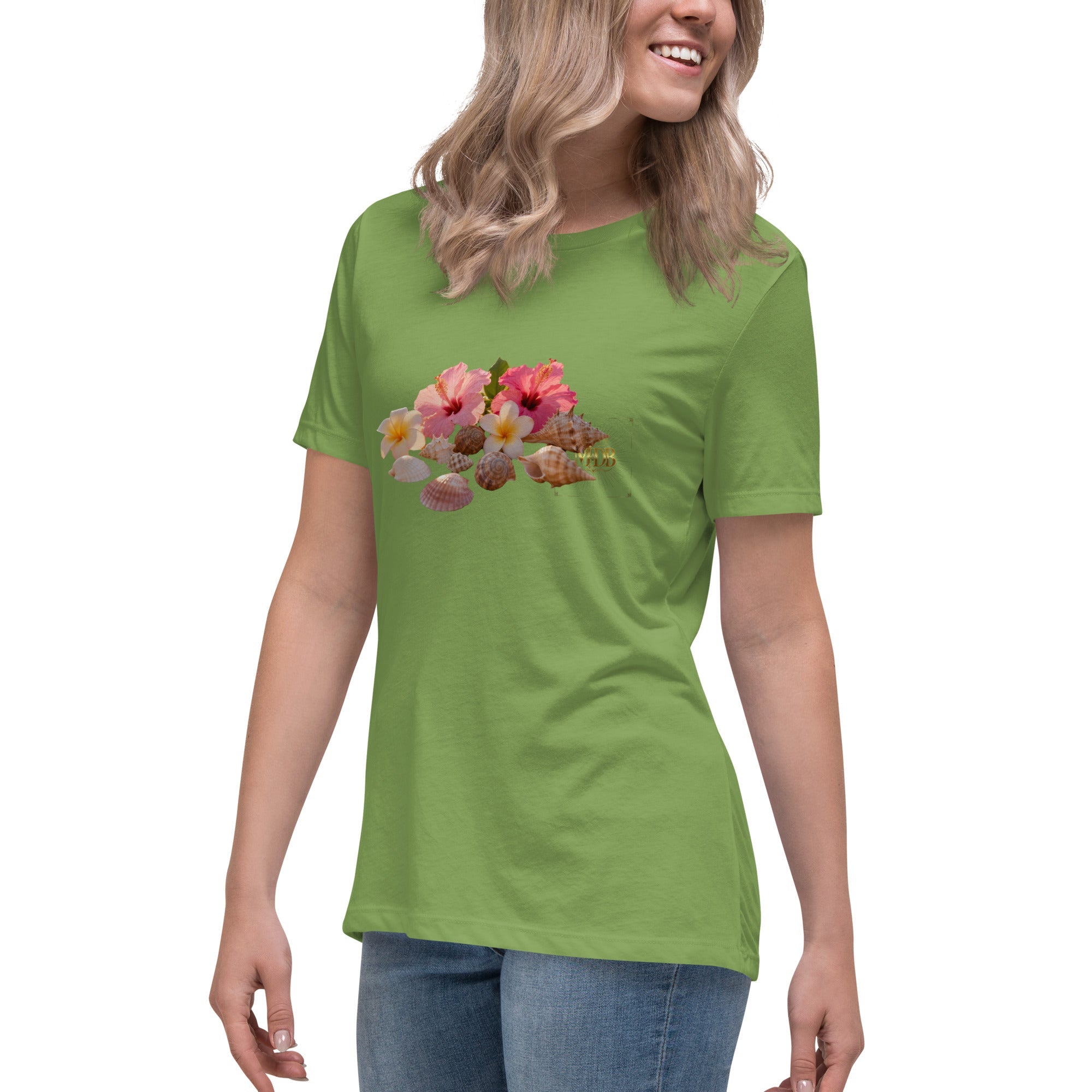 MDB Co. FLORAL Women's Relaxed T-Shirt - The Million Dollar Bill Co.