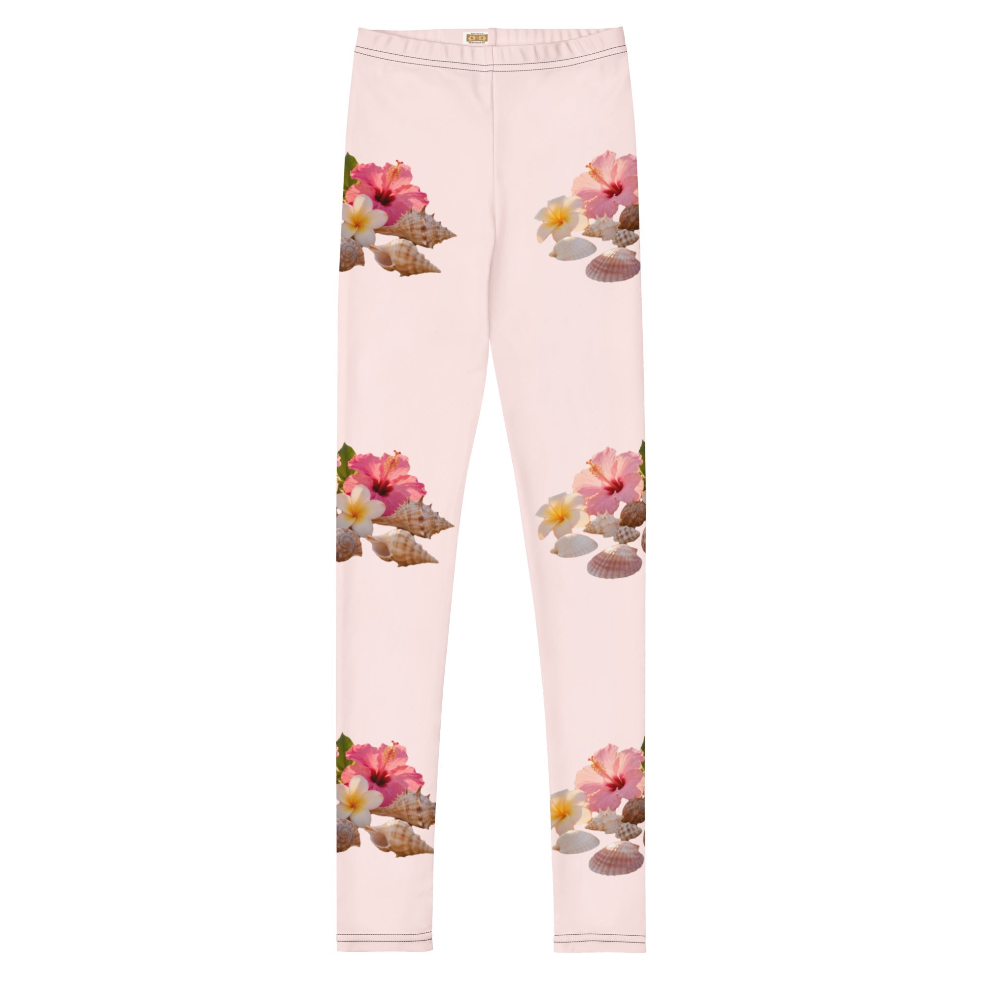 MDB Co. FLORAL Youth Leggings (MISTY ROSE) - The Million Dollar Bill Co.