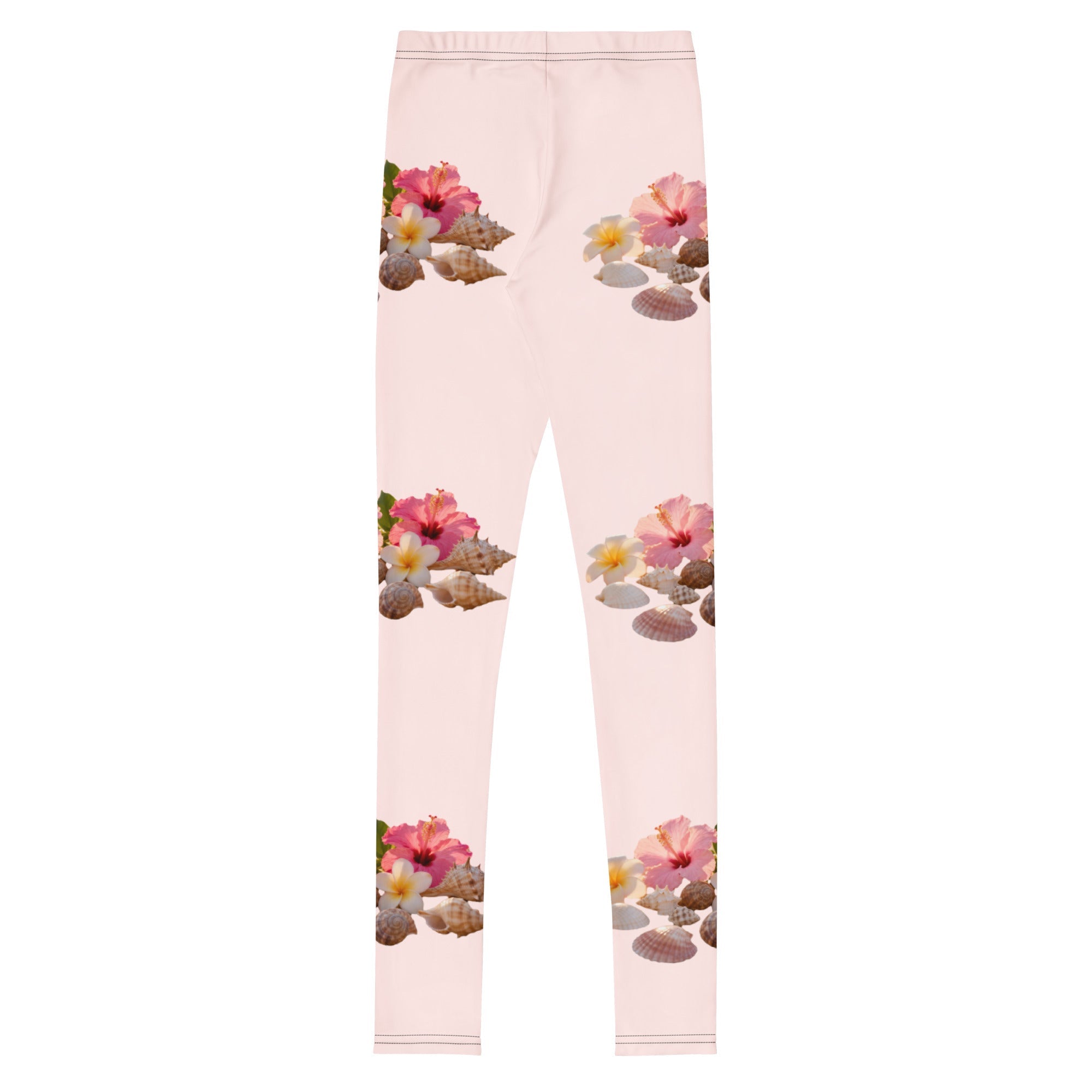 MDB Co. FLORAL Youth Leggings (MISTY ROSE) - The Million Dollar Bill Co.