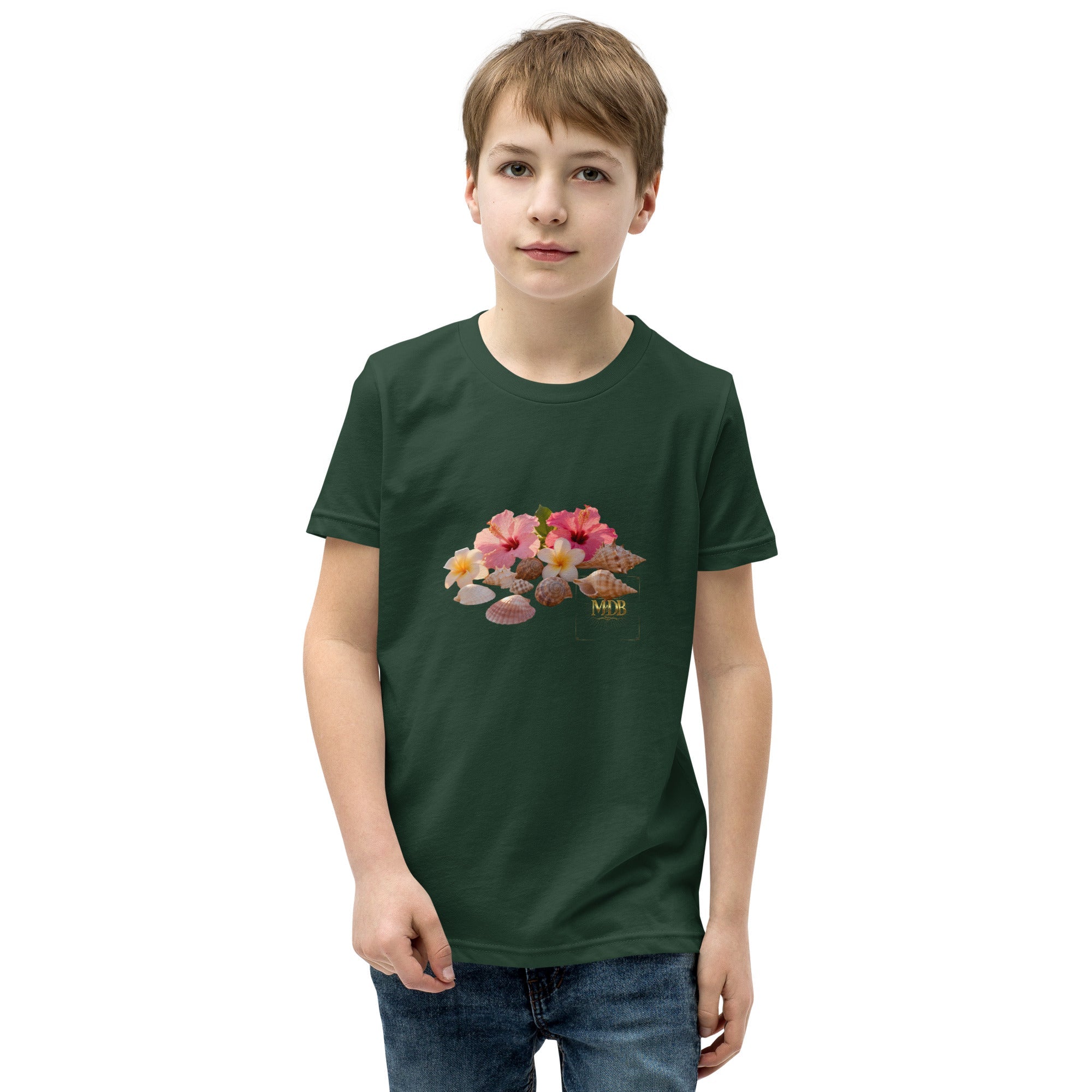 MDB Co. FLORAL Youth Short Sleeve T-Shirt - The Million Dollar Bill Co.