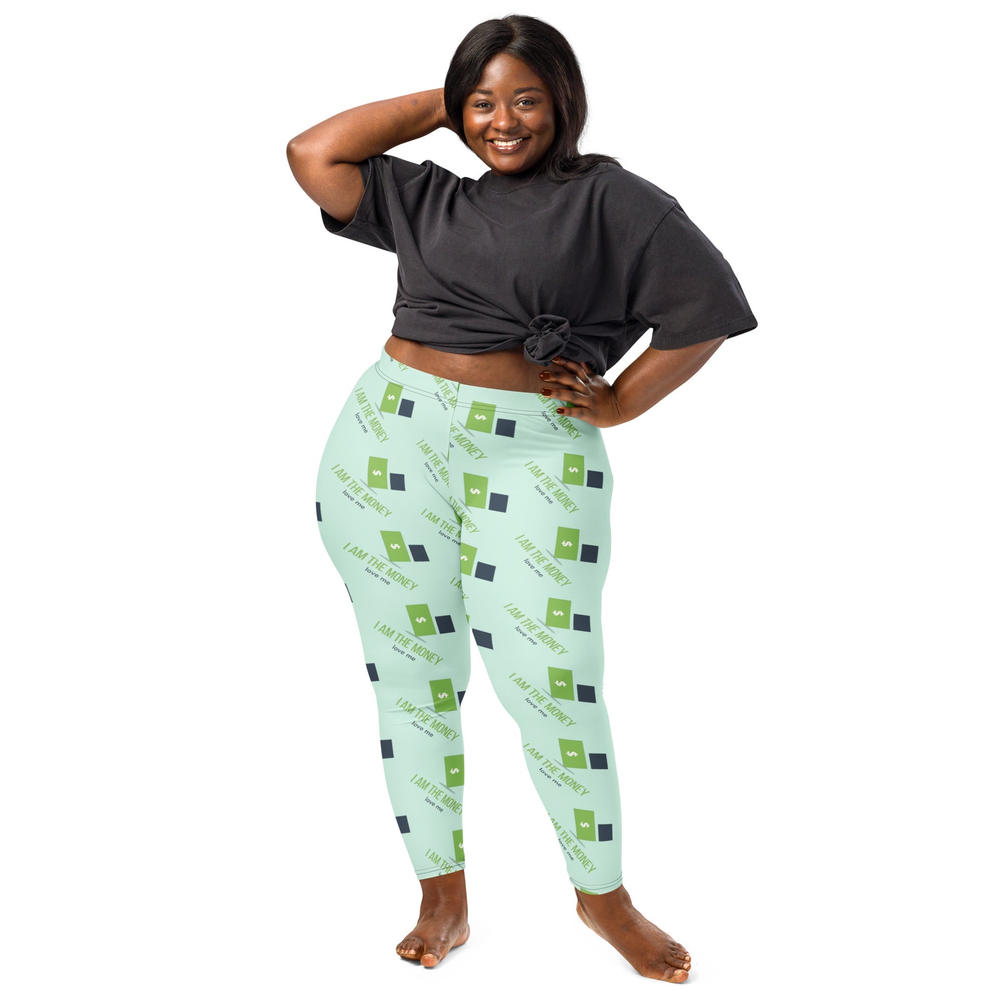 MDB Co. "I AM" THE MONEY Leggings - The Million Dollar Bill Co.