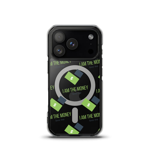 MDB Co. "I AM" THE MONEY MagSafe® clear case for iPhone® - The Million Dollar Bill Co.