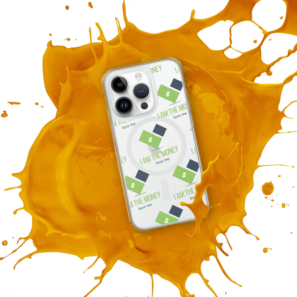 MDB Co. "I AM" THE MONEY MagSafe® clear case for iPhone® - The Million Dollar Bill Co.