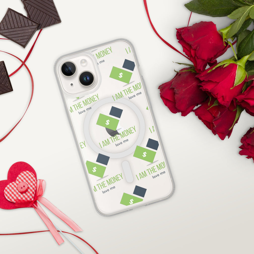 MDB Co. "I AM" THE MONEY MagSafe® clear case for iPhone® - The Million Dollar Bill Co.
